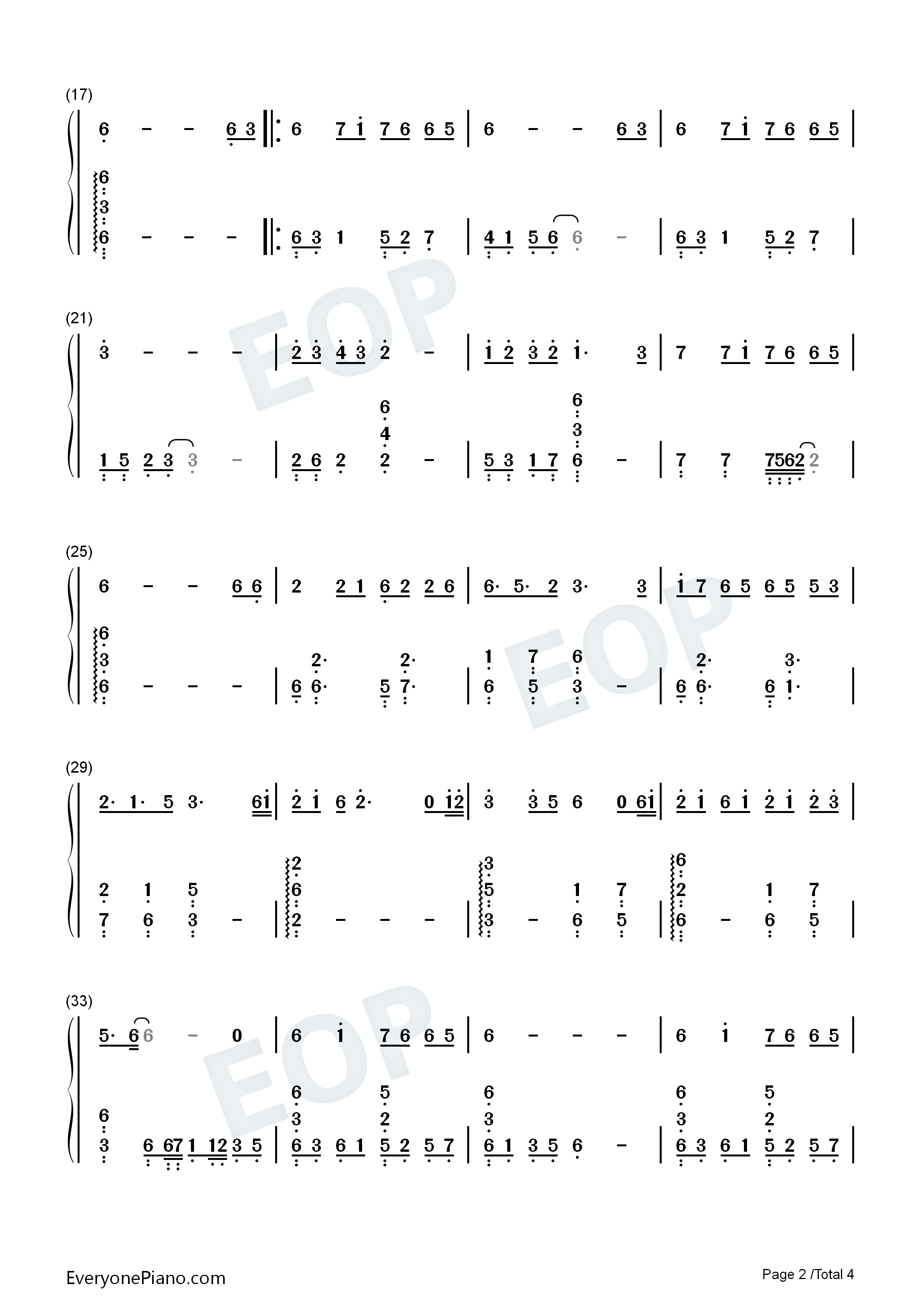 十六年钢琴简谱_陈晓_刘忻演唱
