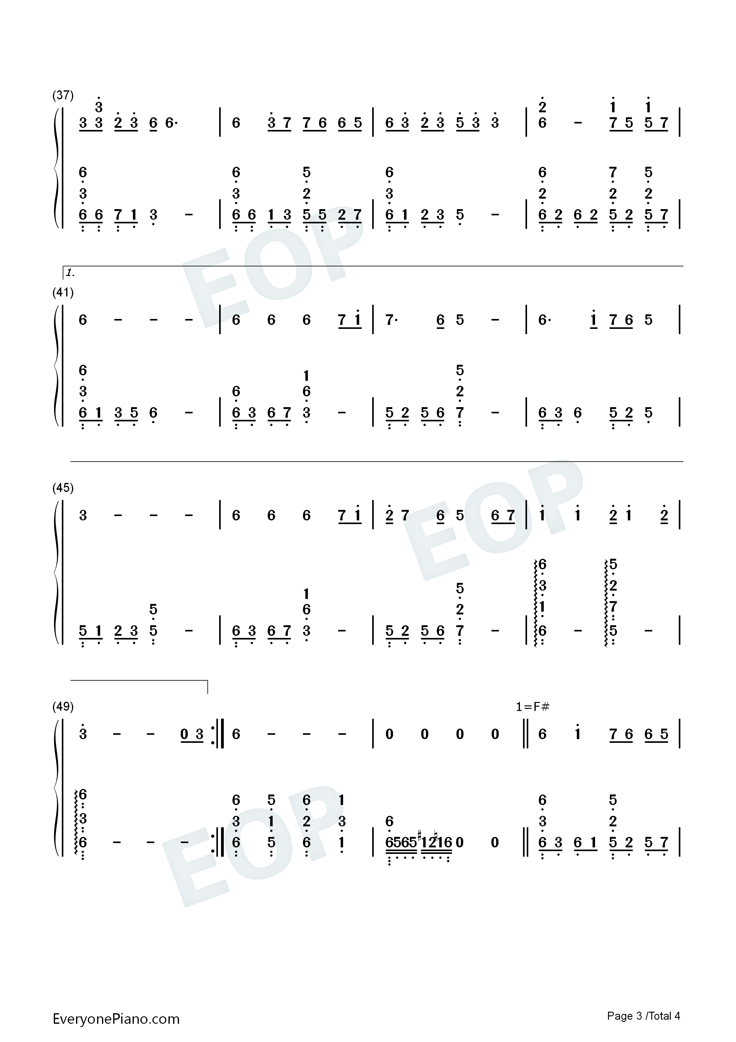十六年钢琴简谱_陈晓_刘忻演唱