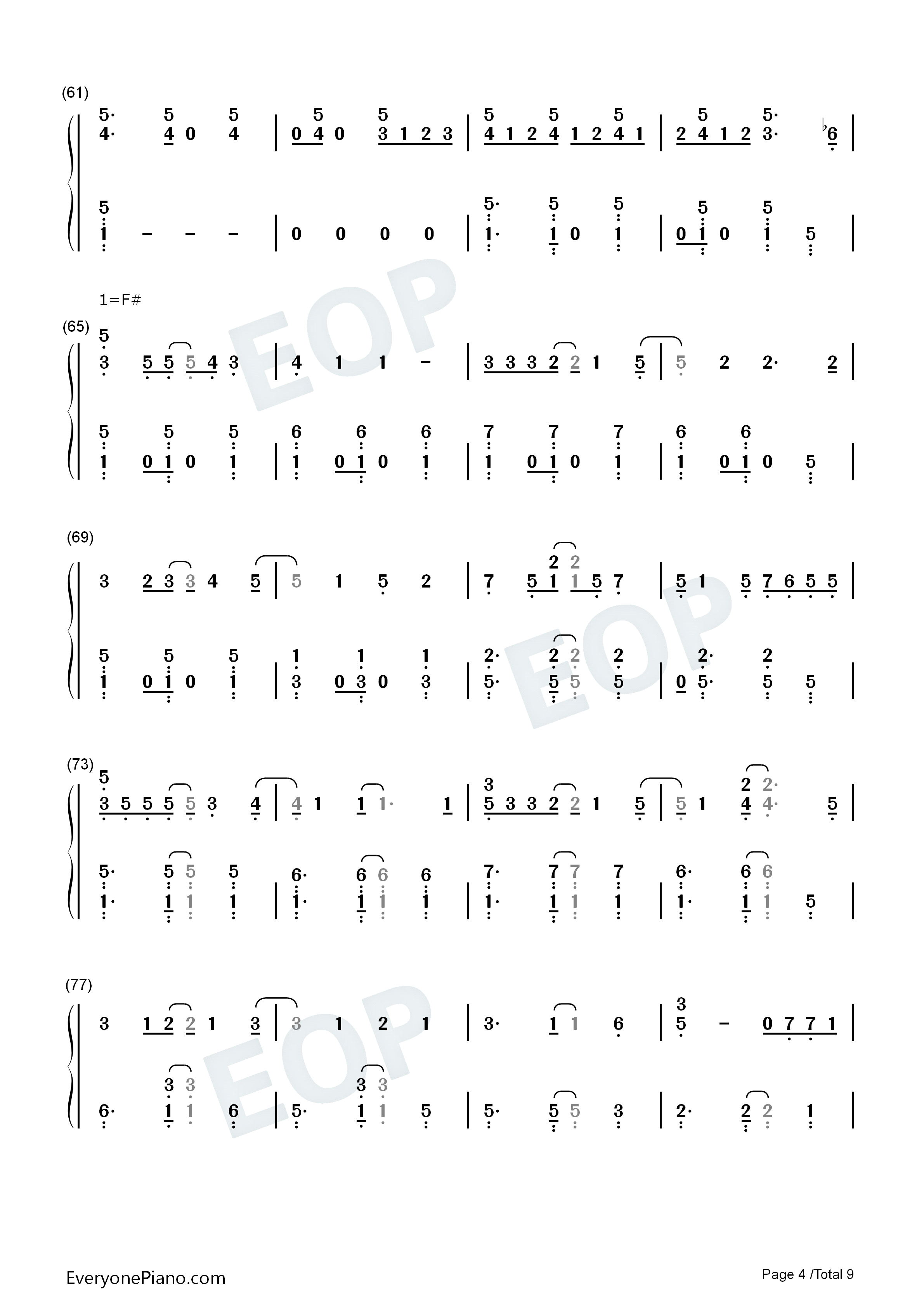 For_the_First_Time_in_Forever钢琴简谱_Kristen_Bell_&_Idina_Menzel演唱