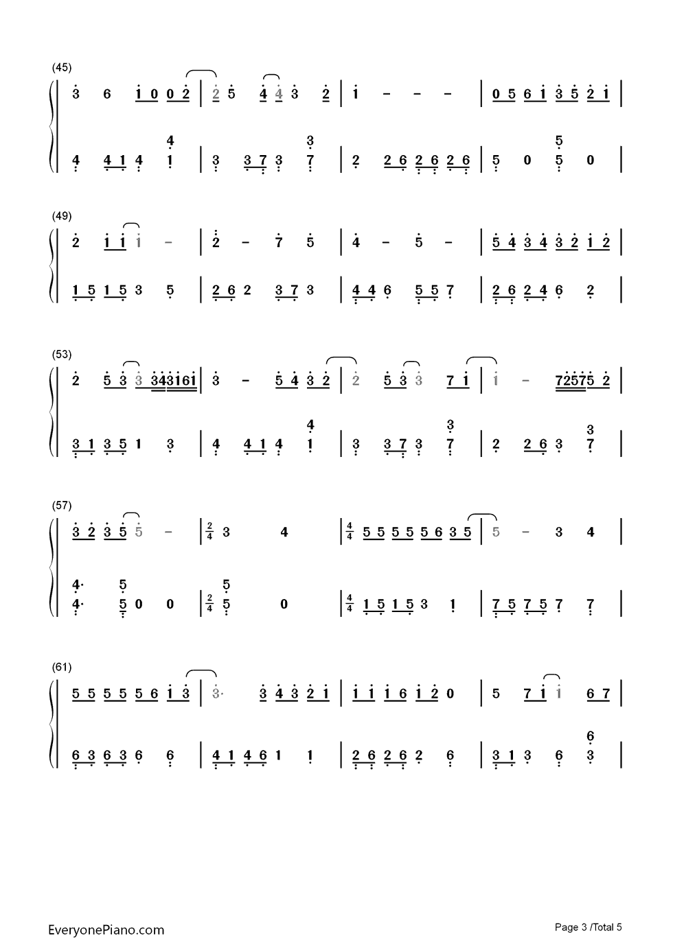 拥抱你的微笑钢琴简谱_郭静演唱