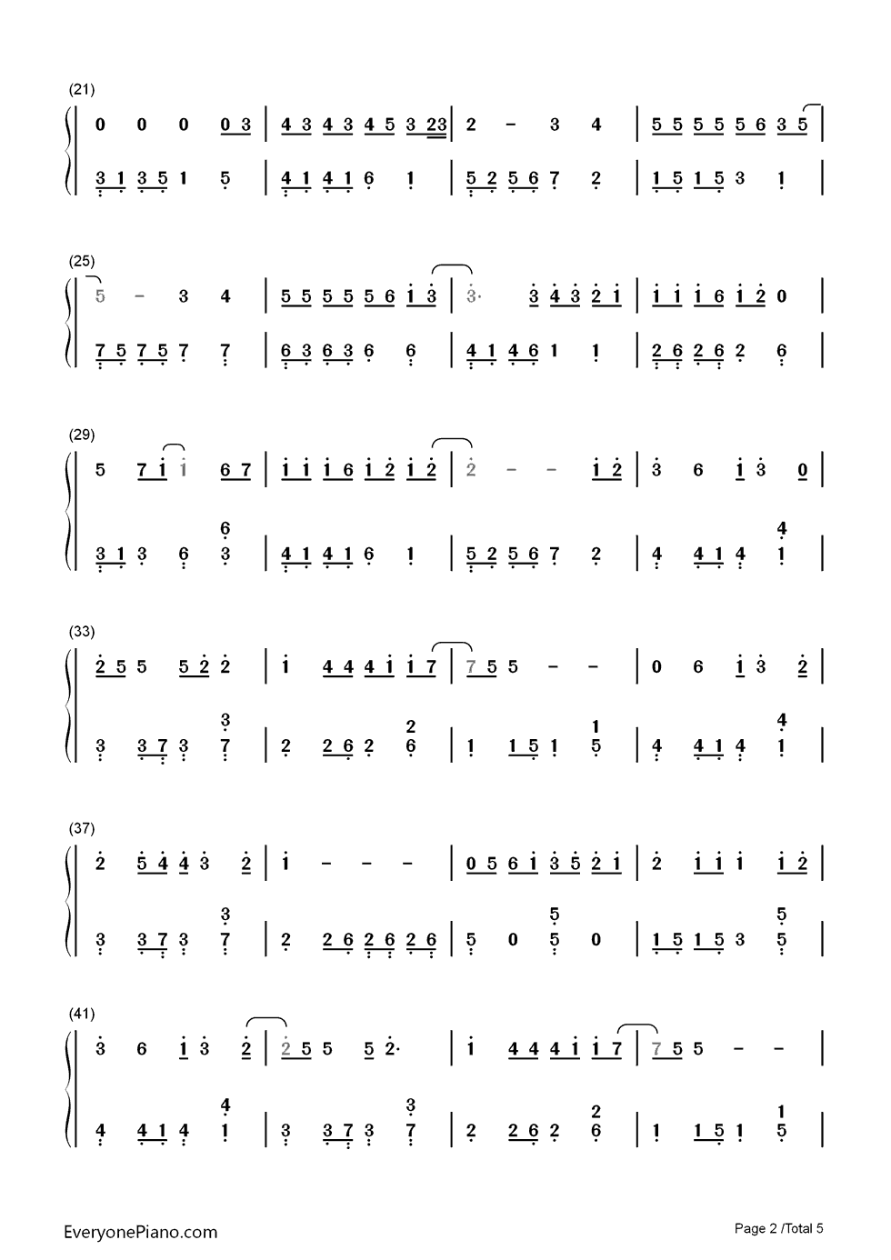 拥抱你的微笑钢琴简谱_郭静演唱