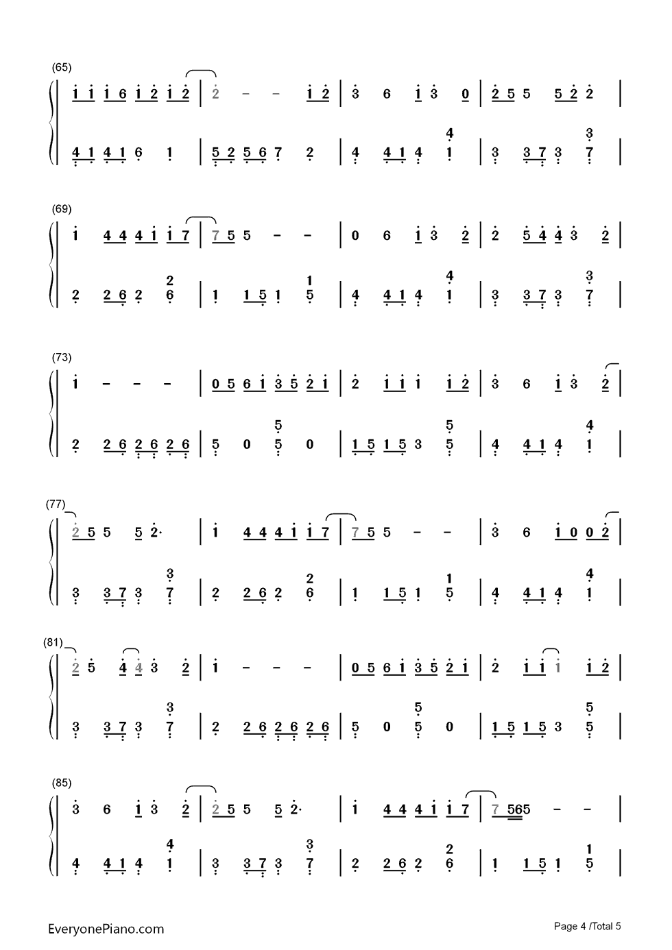 拥抱你的微笑钢琴简谱_郭静演唱