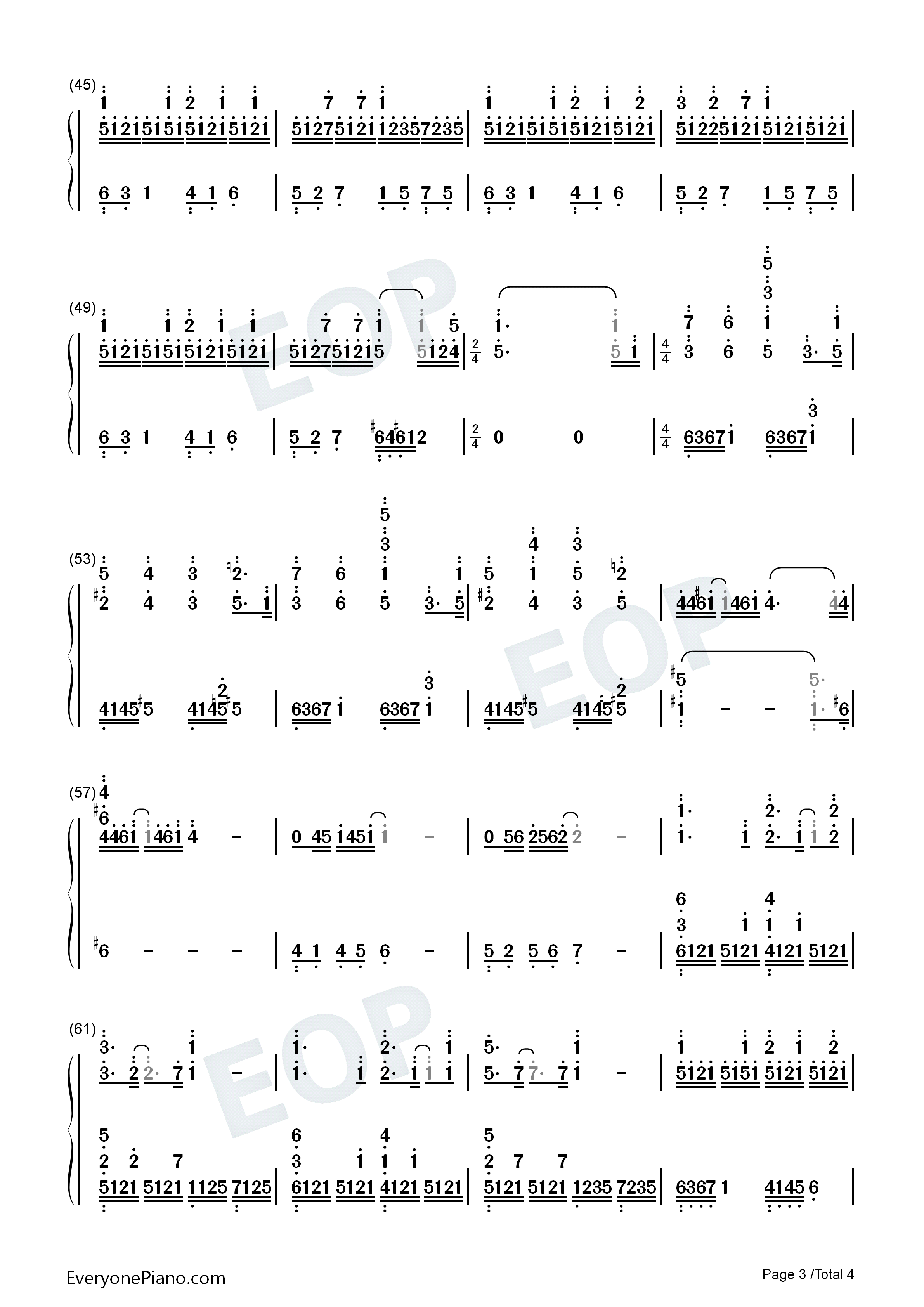 我爱的人dearest钢琴简谱_滨崎步演唱