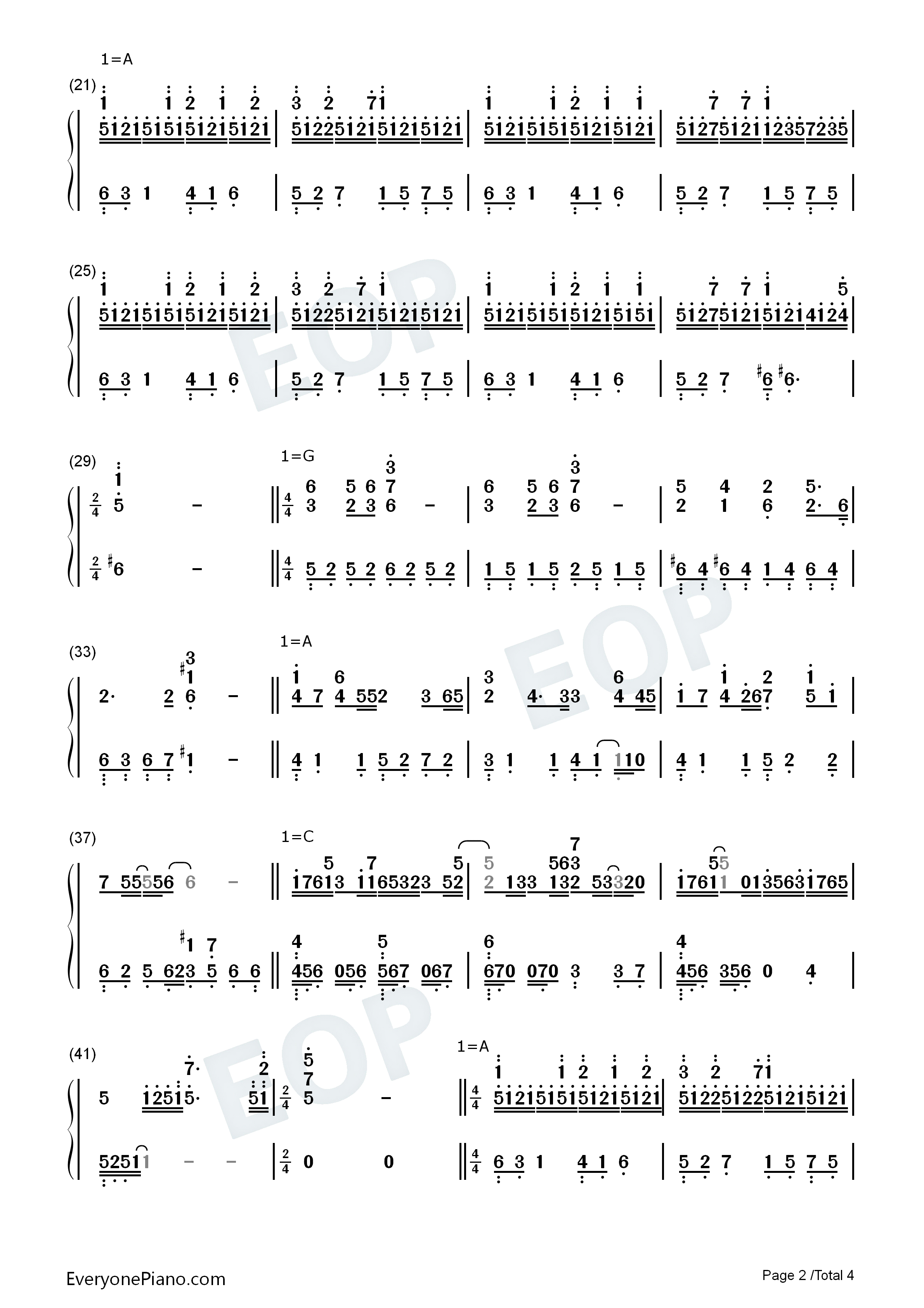 我爱的人dearest钢琴简谱_滨崎步演唱