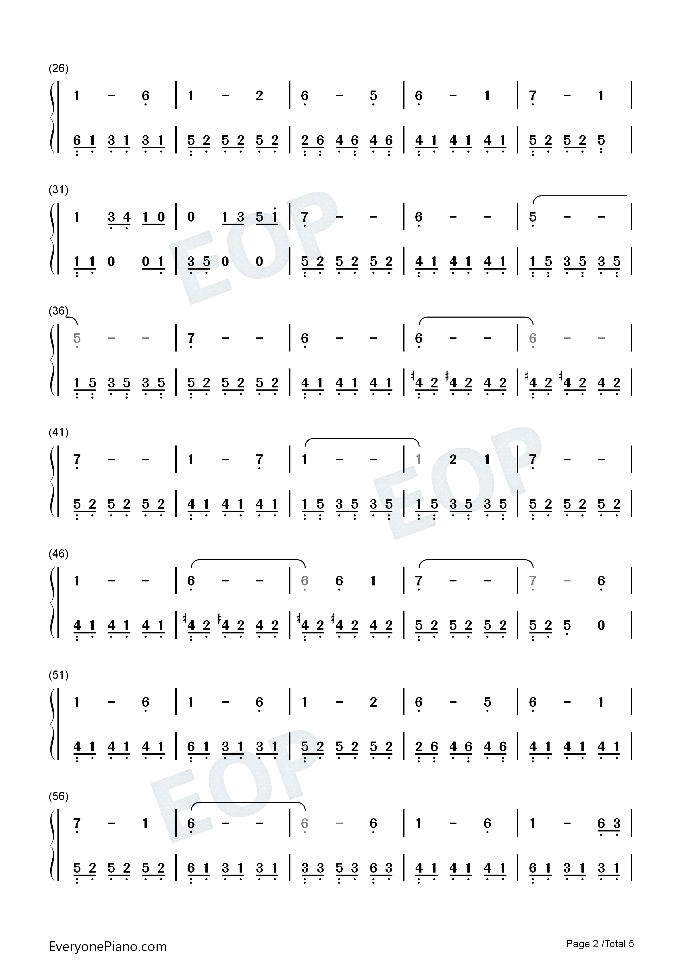 Caribbean_Blue钢琴简谱_Enya演唱