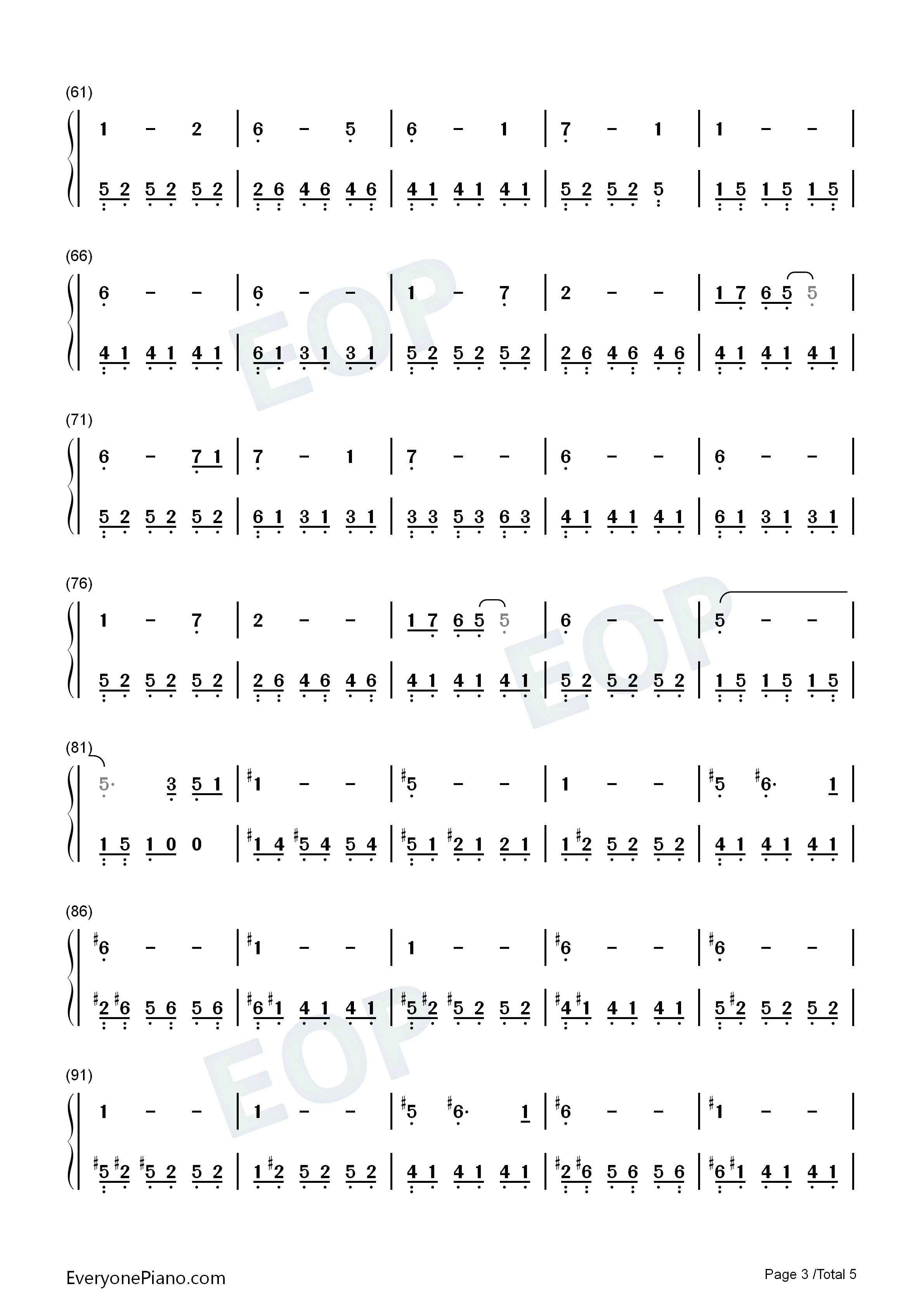 Caribbean_Blue钢琴简谱_Enya演唱