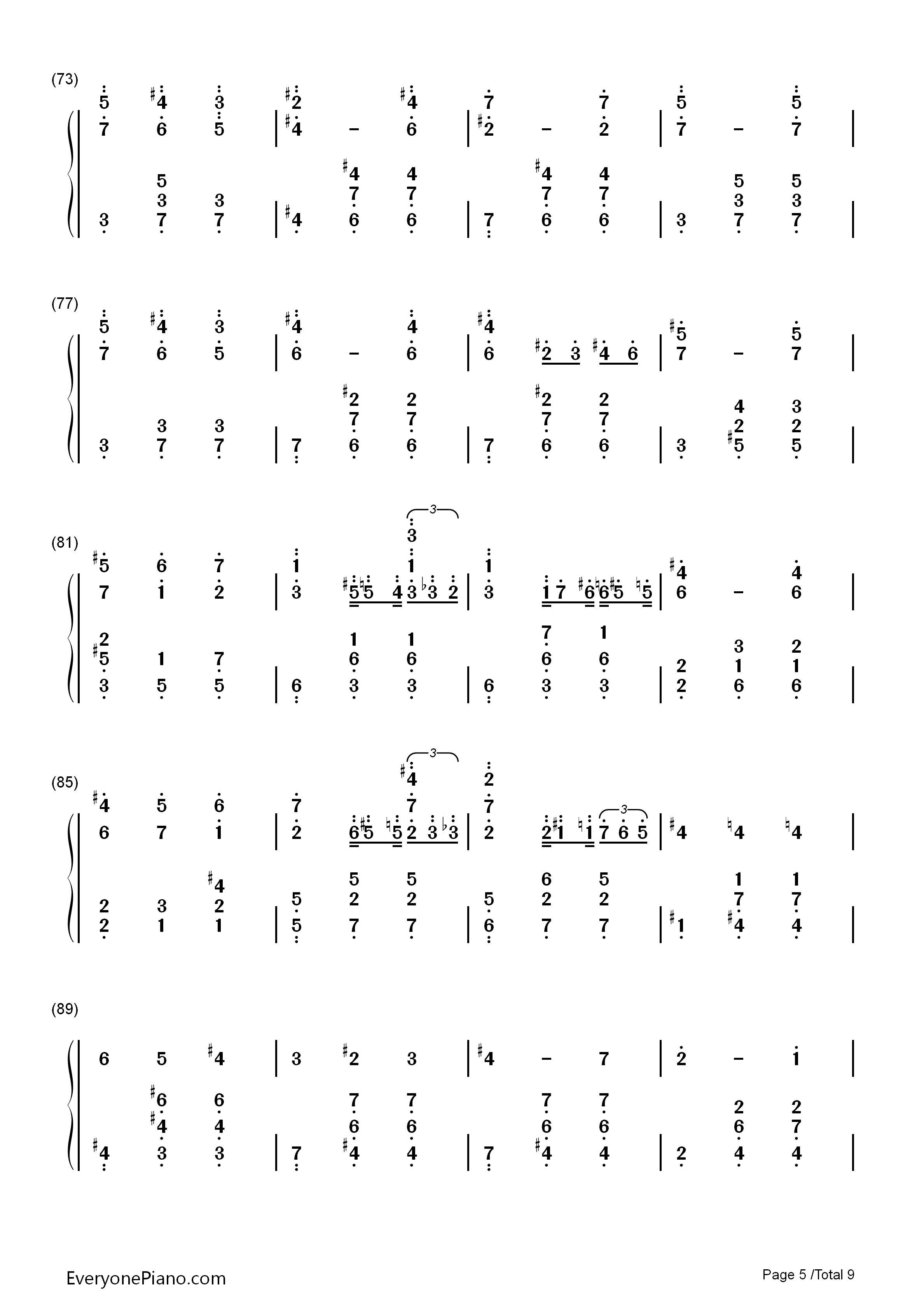人生的旋转木马_钢琴简谱_久石让_宫崎骏演唱