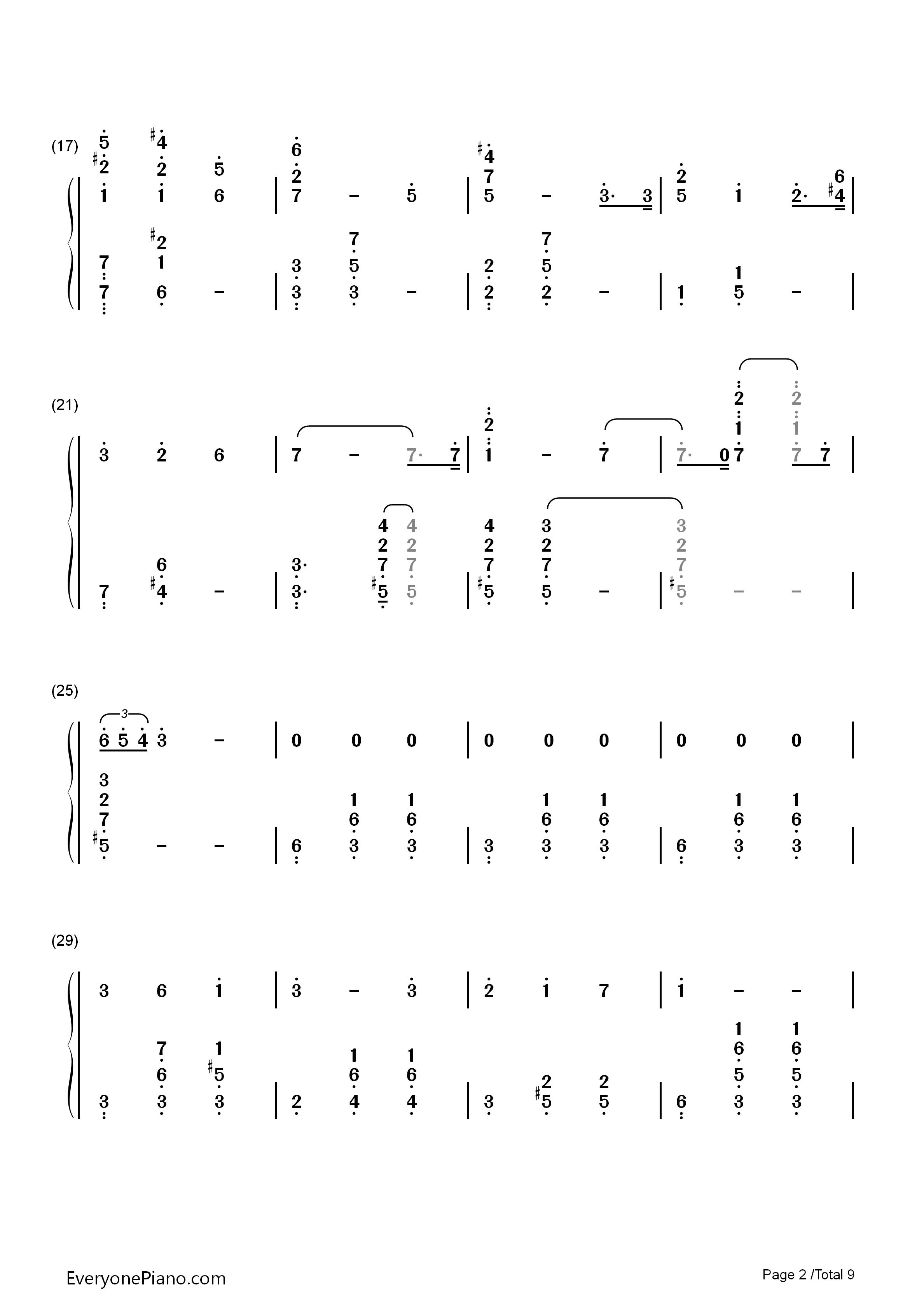 人生的旋转木马_钢琴简谱_久石让_宫崎骏演唱