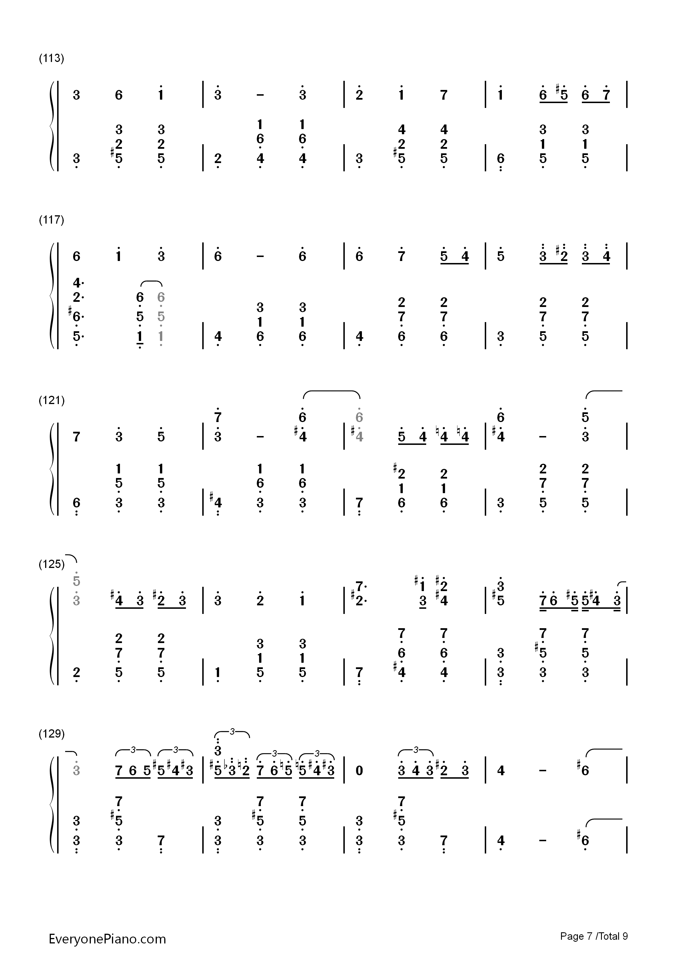 人生的旋转木马_钢琴简谱_久石让_宫崎骏演唱