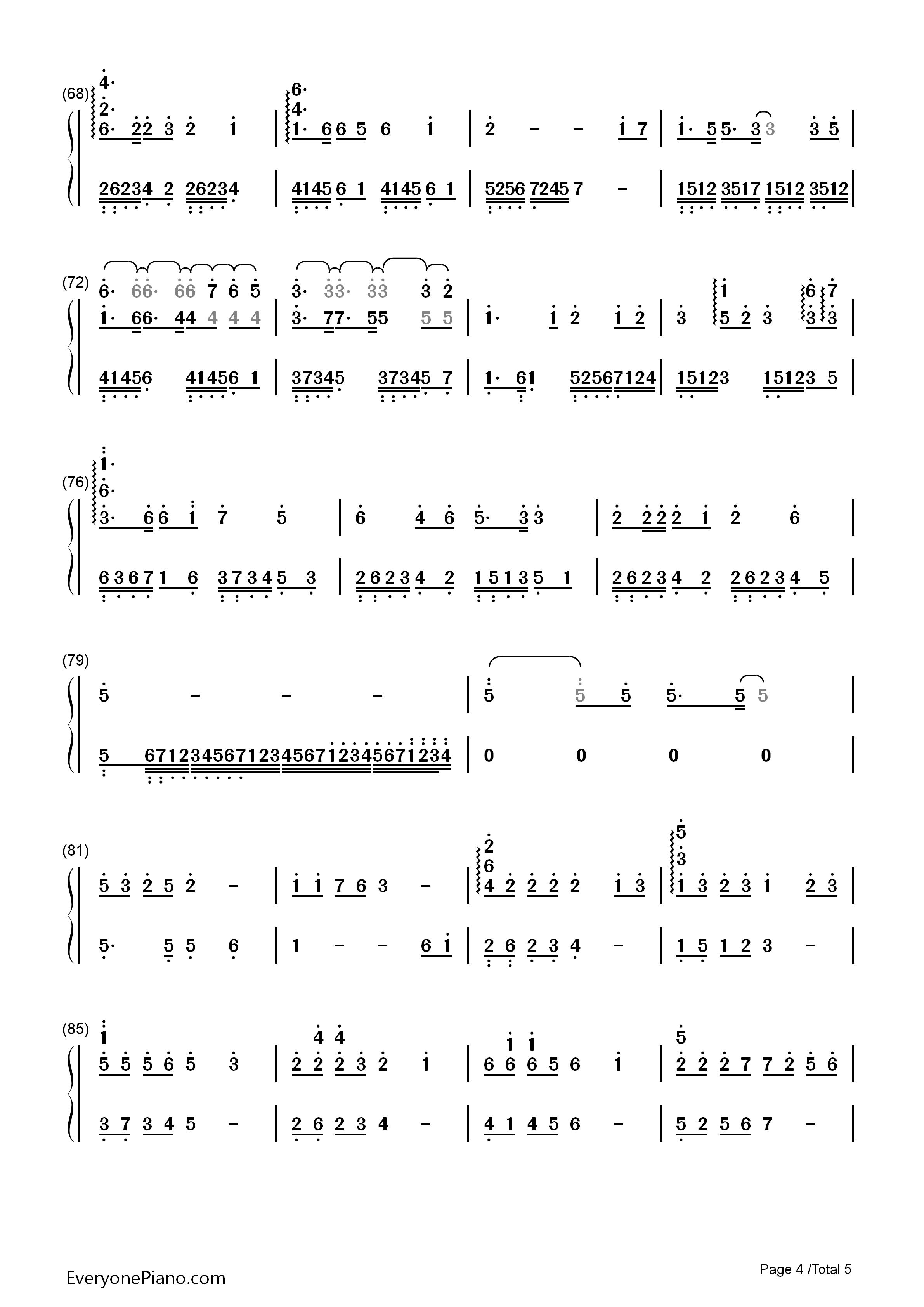 耶和华是爱钢琴简谱_未知演唱