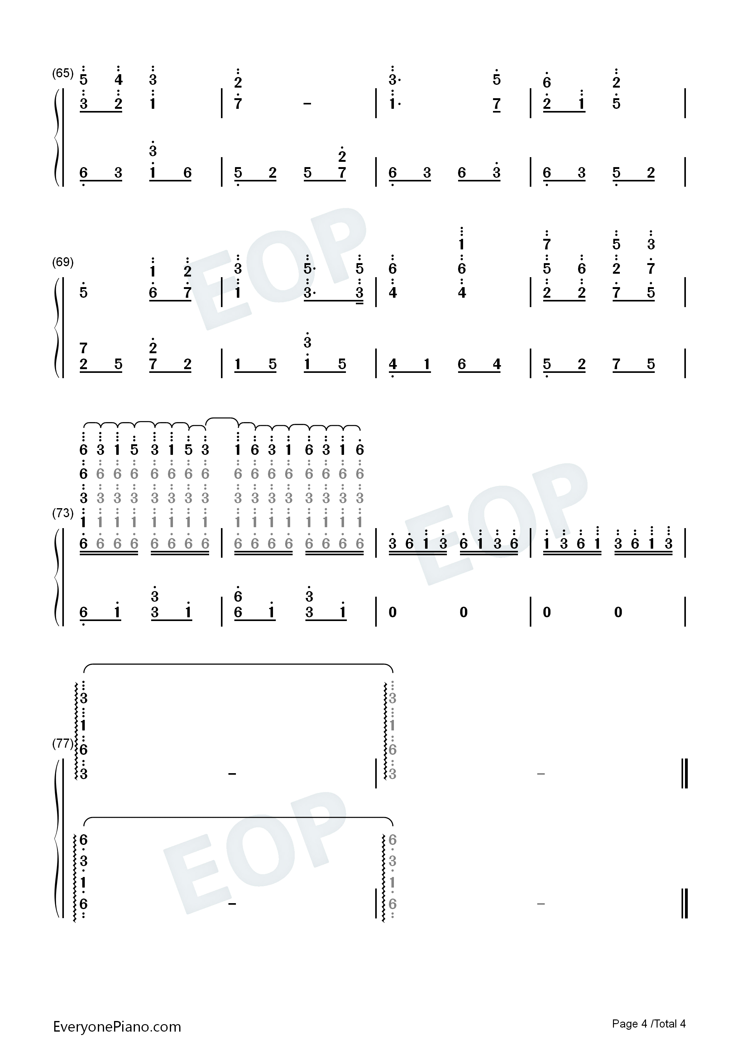 让我们荡起双浆钢琴简谱_刘炽演唱