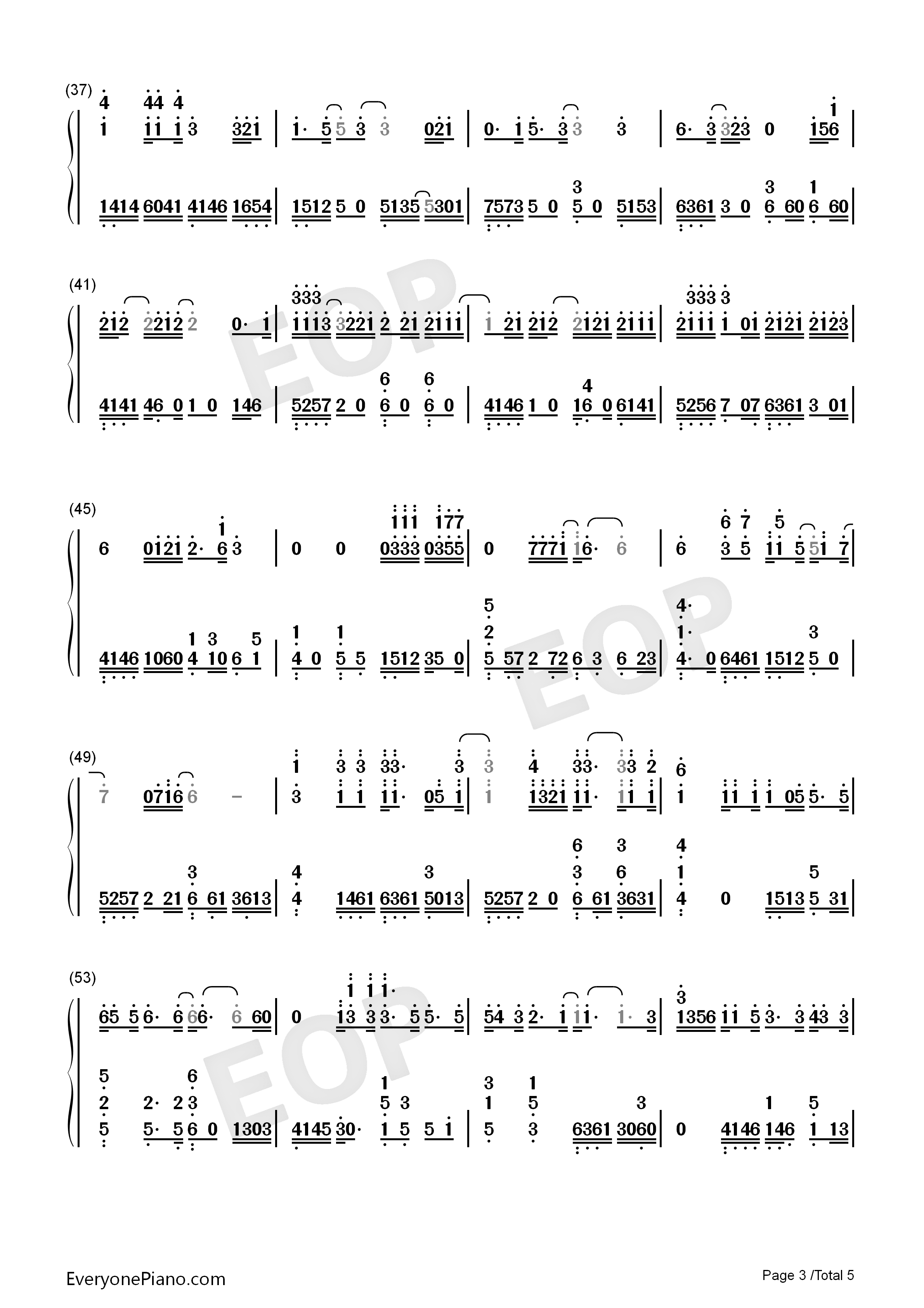 Someone_Like_You钢琴简谱_Adele演唱