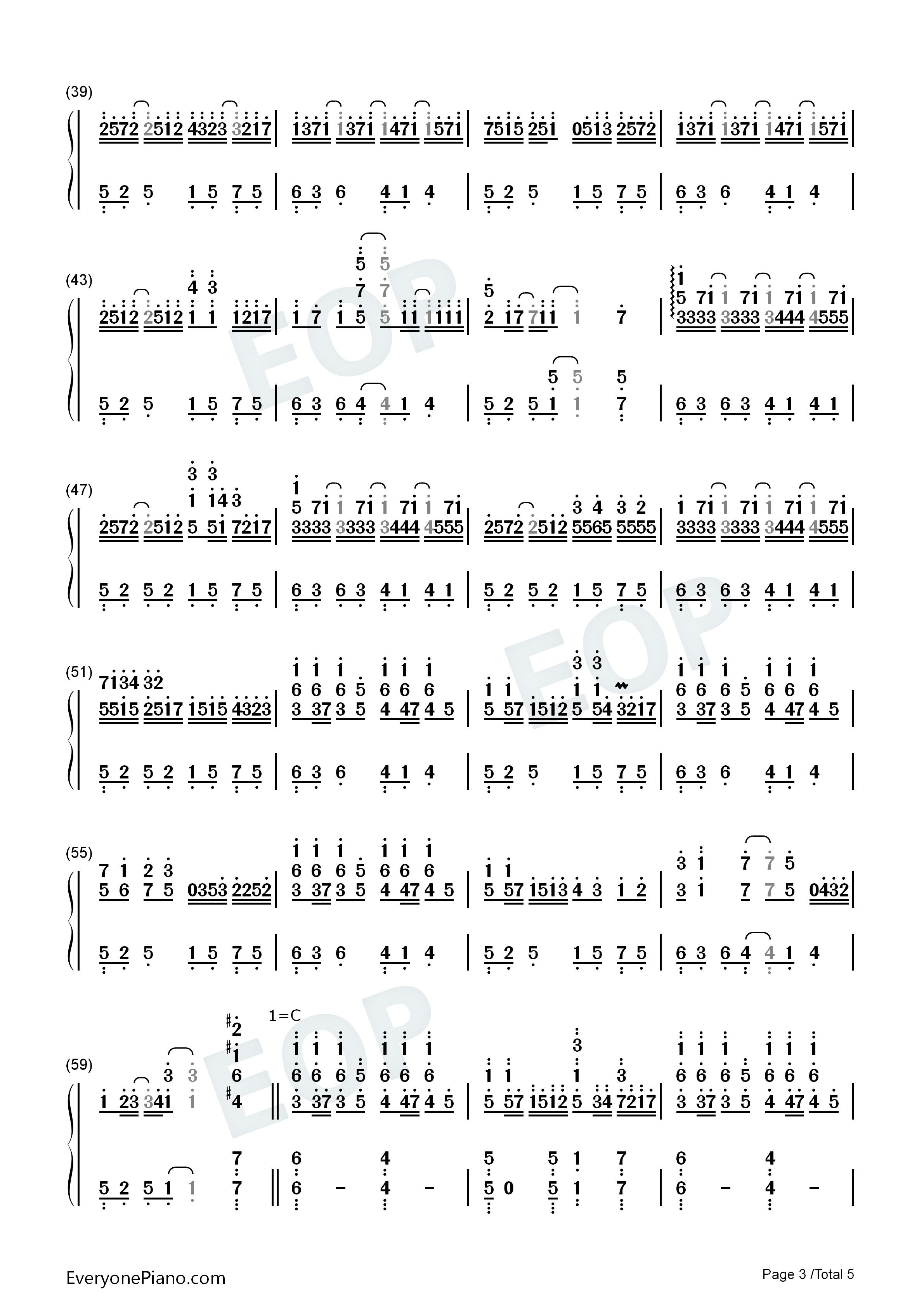 琴之翼钢琴简谱_V.K克演唱