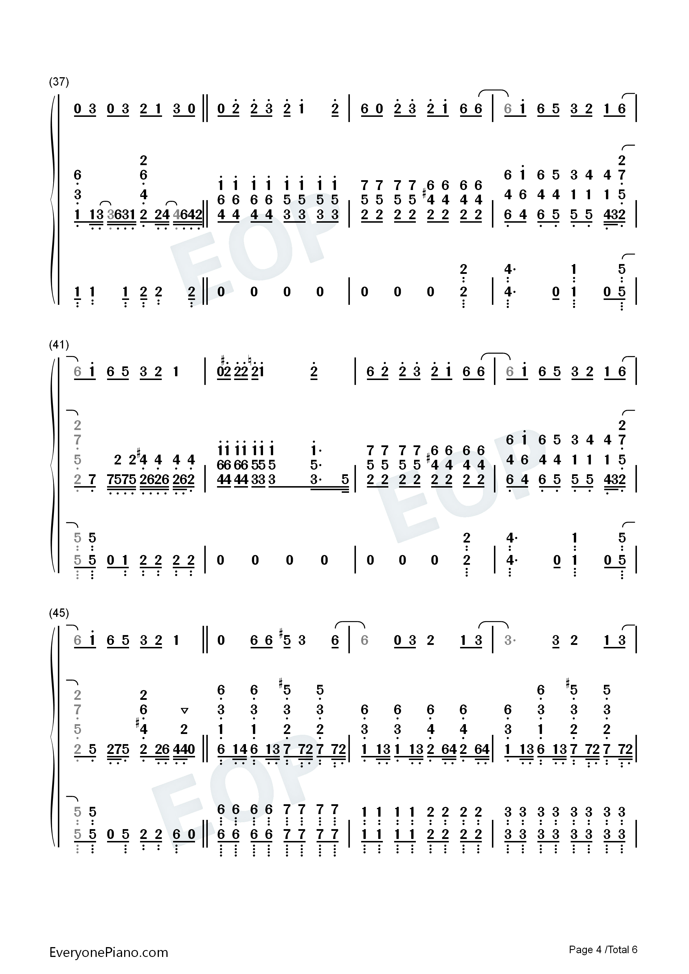Can't_Pretend钢琴简谱_Tom_Odell演唱