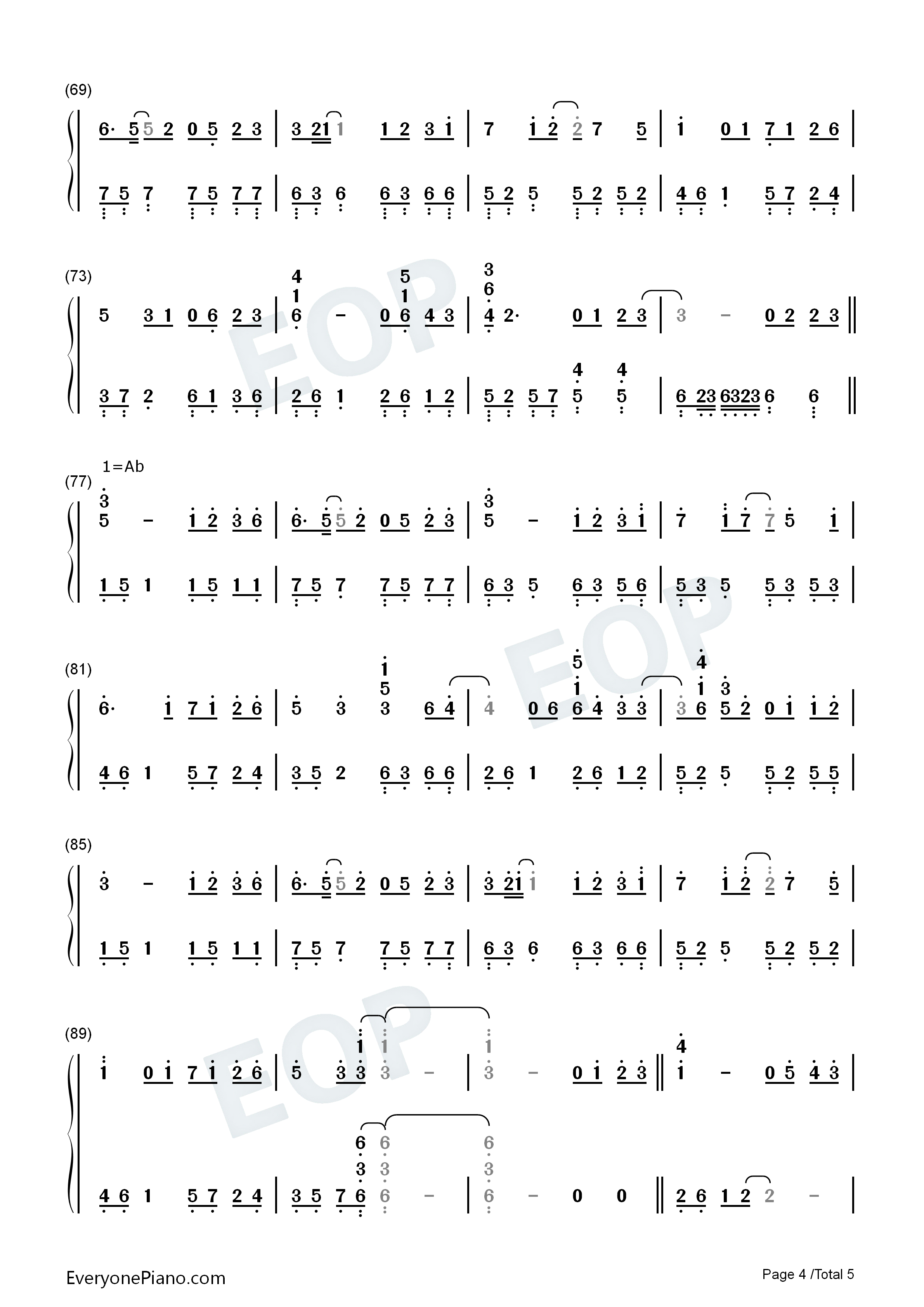 独家记忆钢琴简谱_陈小春演唱