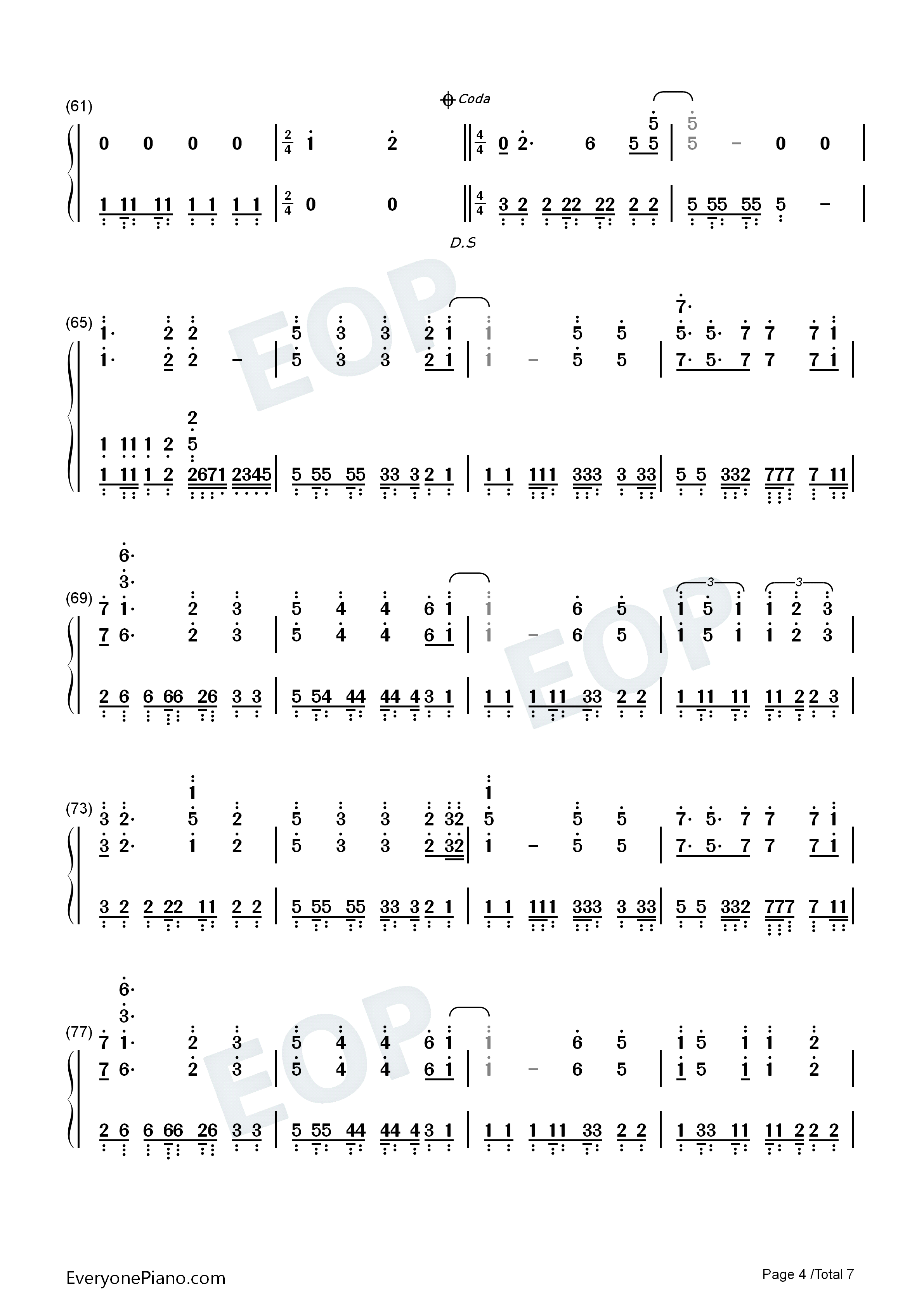 相亲相爱钢琴简谱_容祖儿_王力宏_余翠芝_孙楠演唱