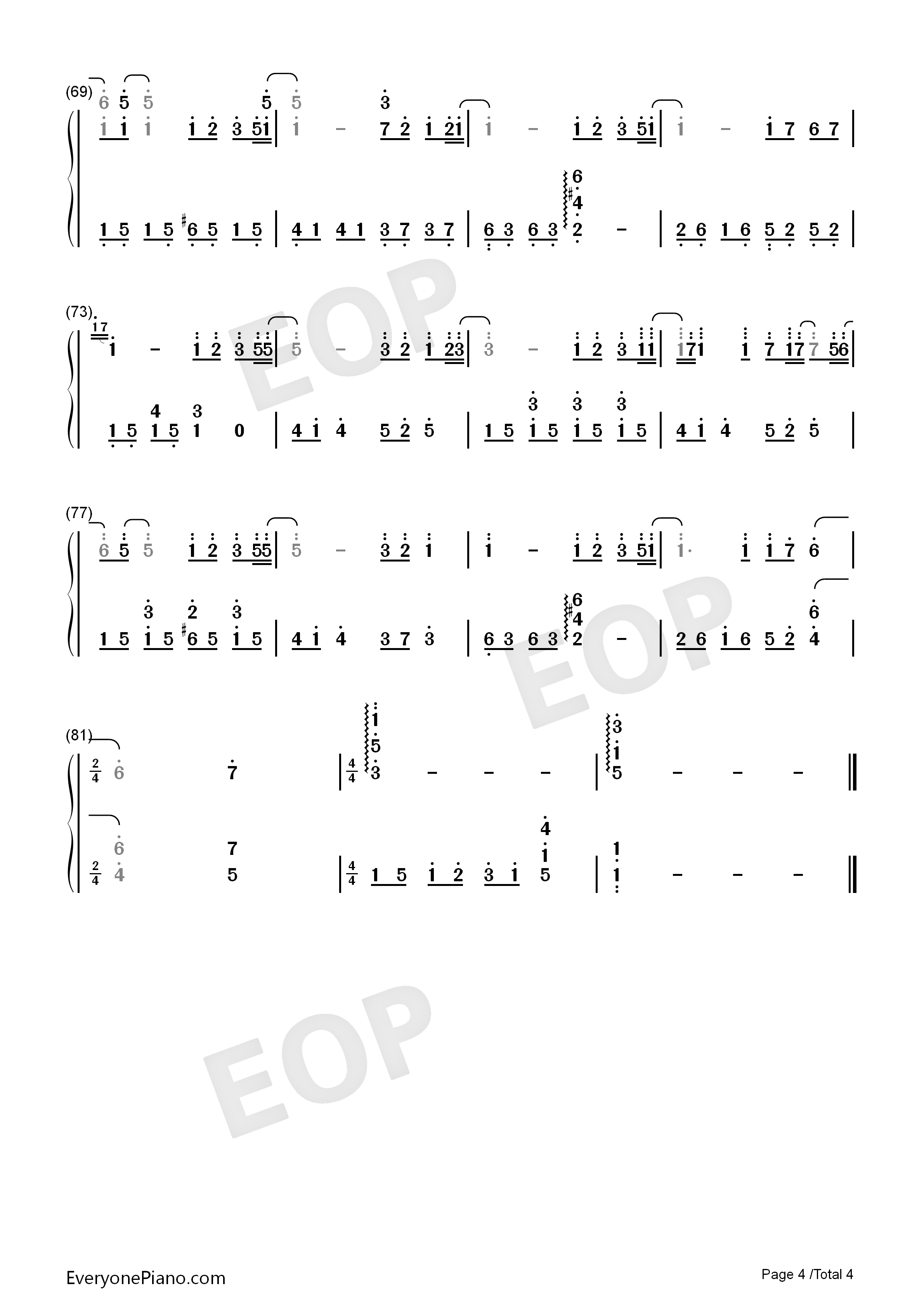 花海钢琴简谱_周杰伦演唱