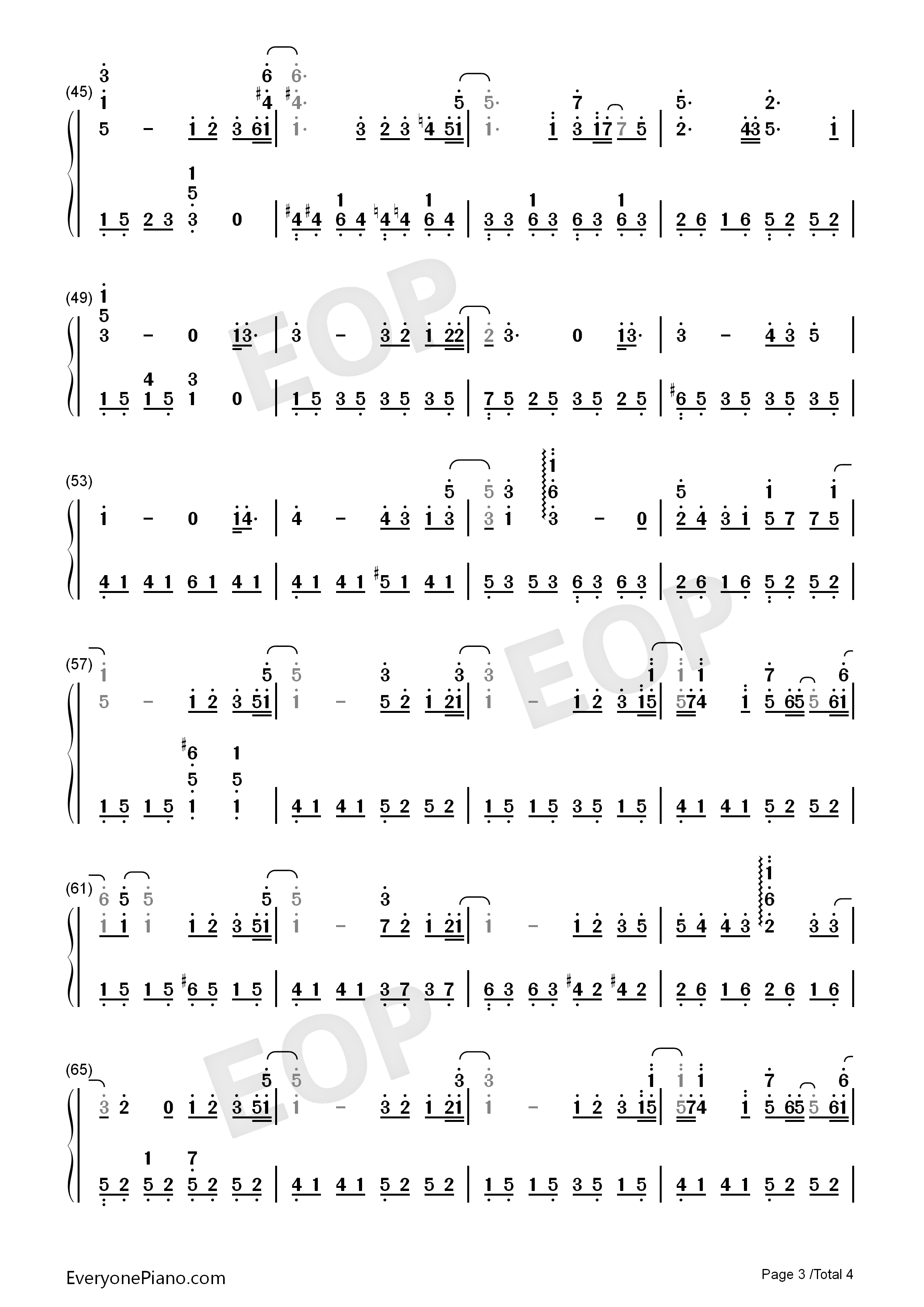 花海钢琴简谱_周杰伦演唱