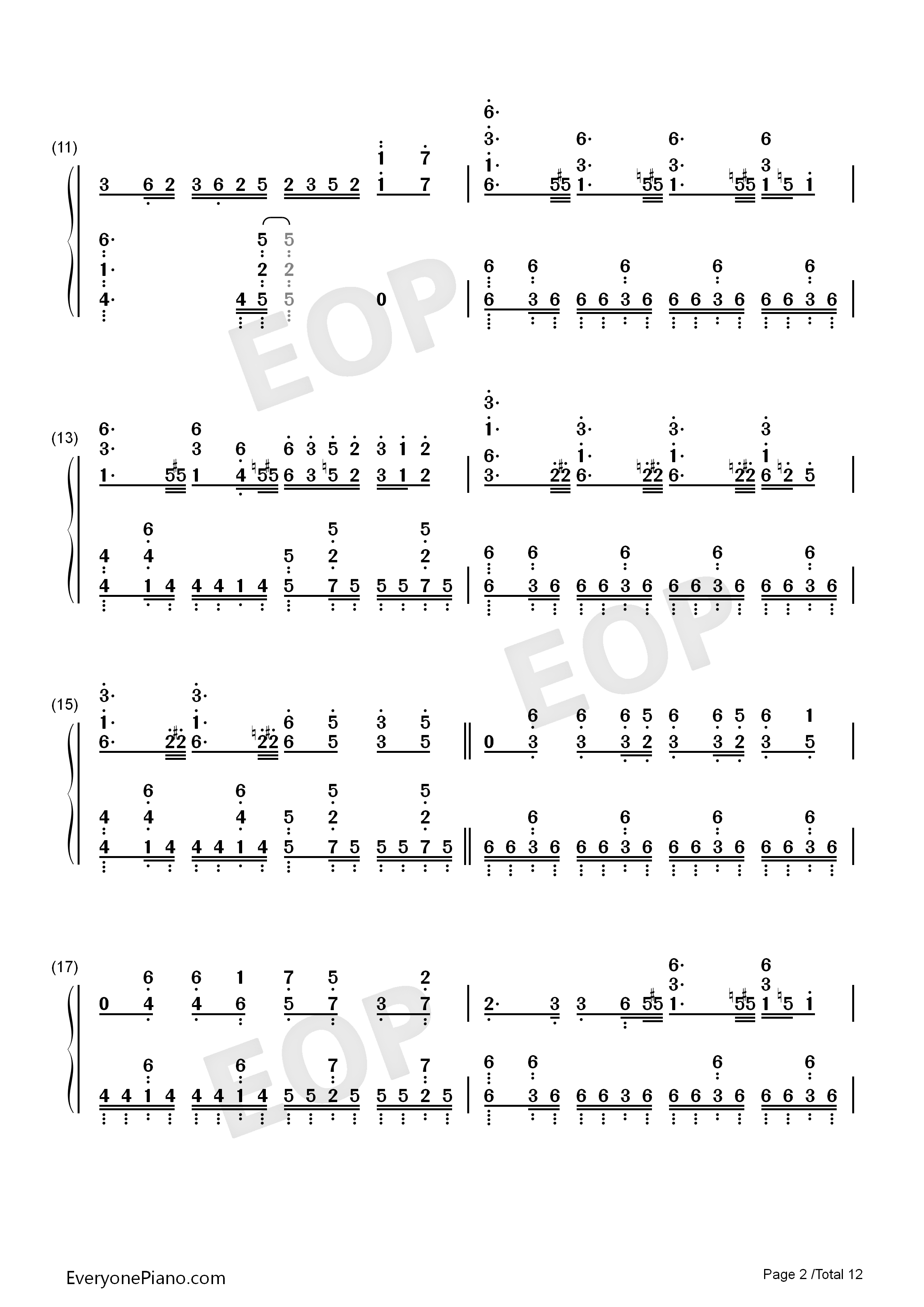 吹雪钢琴简谱_西泽幸奏演唱