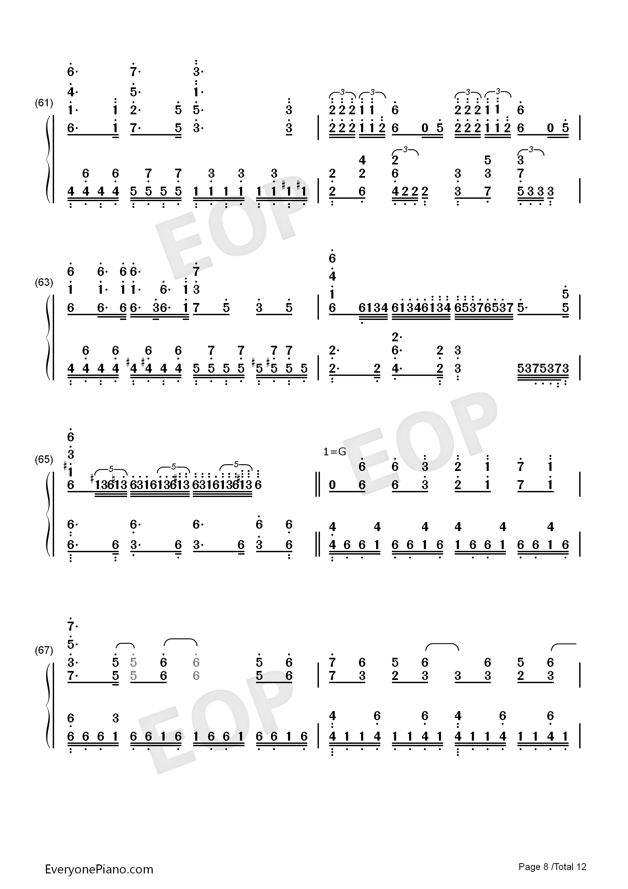 吹雪钢琴简谱_西泽幸奏演唱