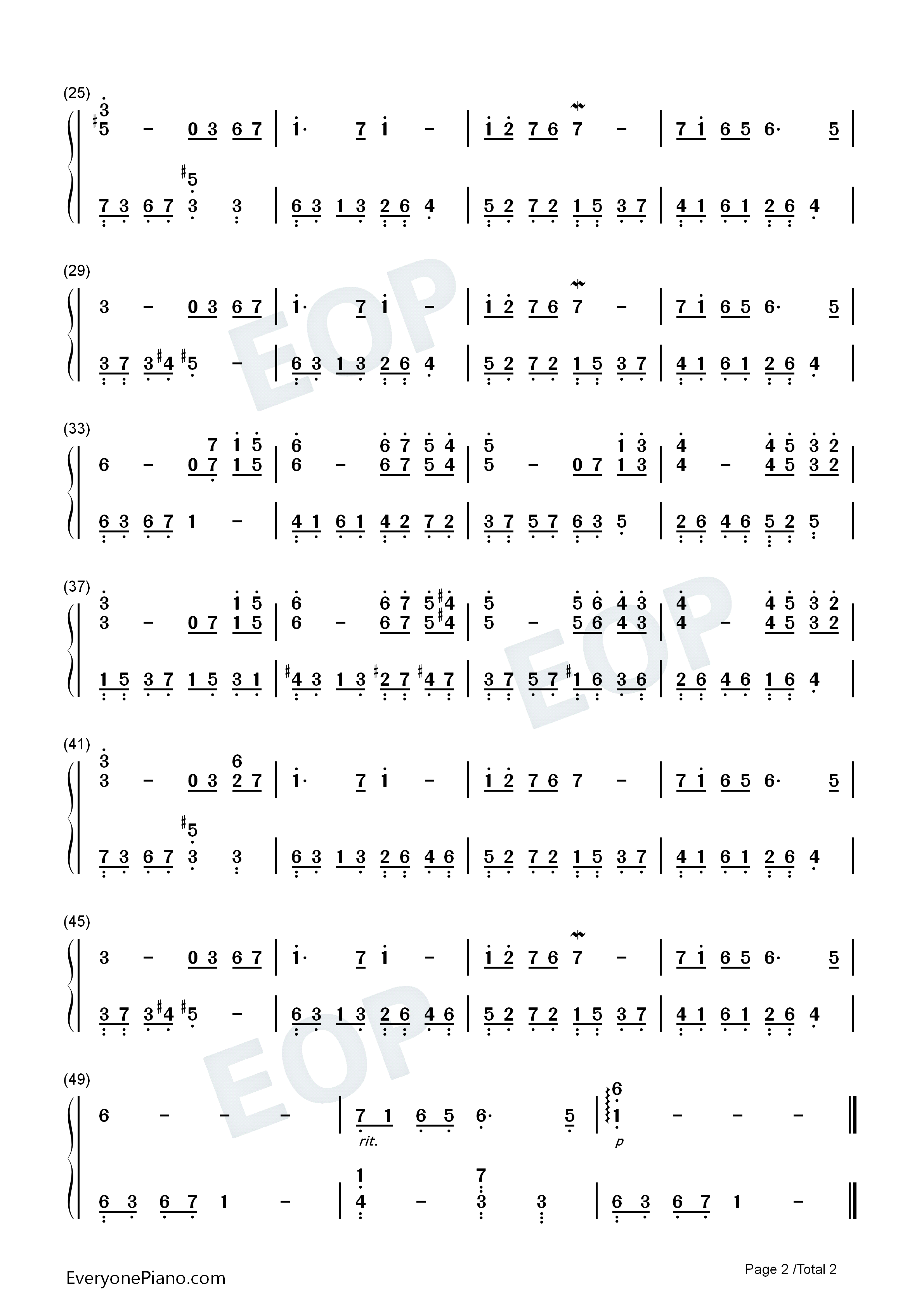 神秘花园钢琴简谱_神秘园乐队演唱