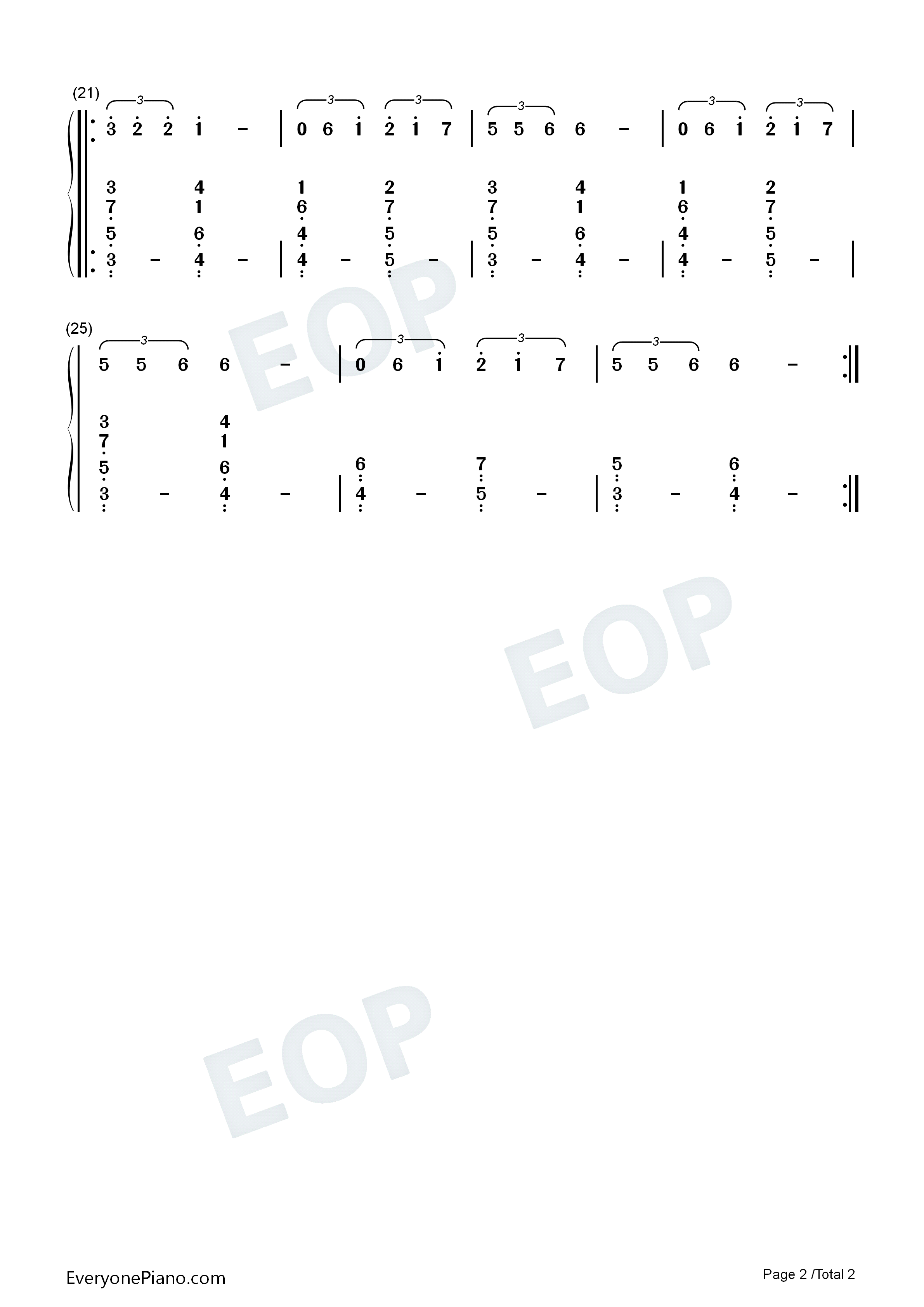 Big_Girls_Cry钢琴简谱_Sia演唱