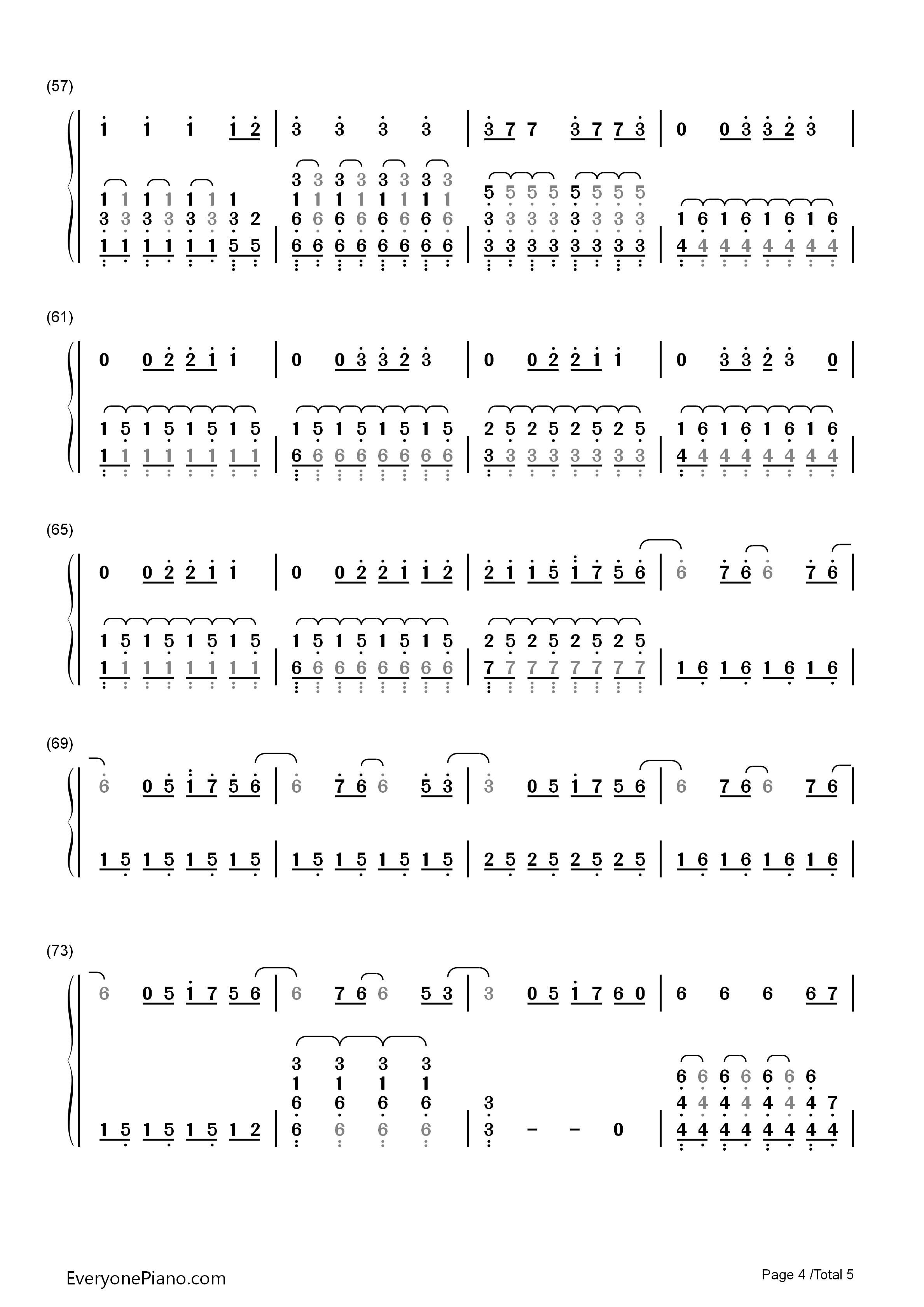 Beautiful_Now钢琴简谱_Zedd演唱