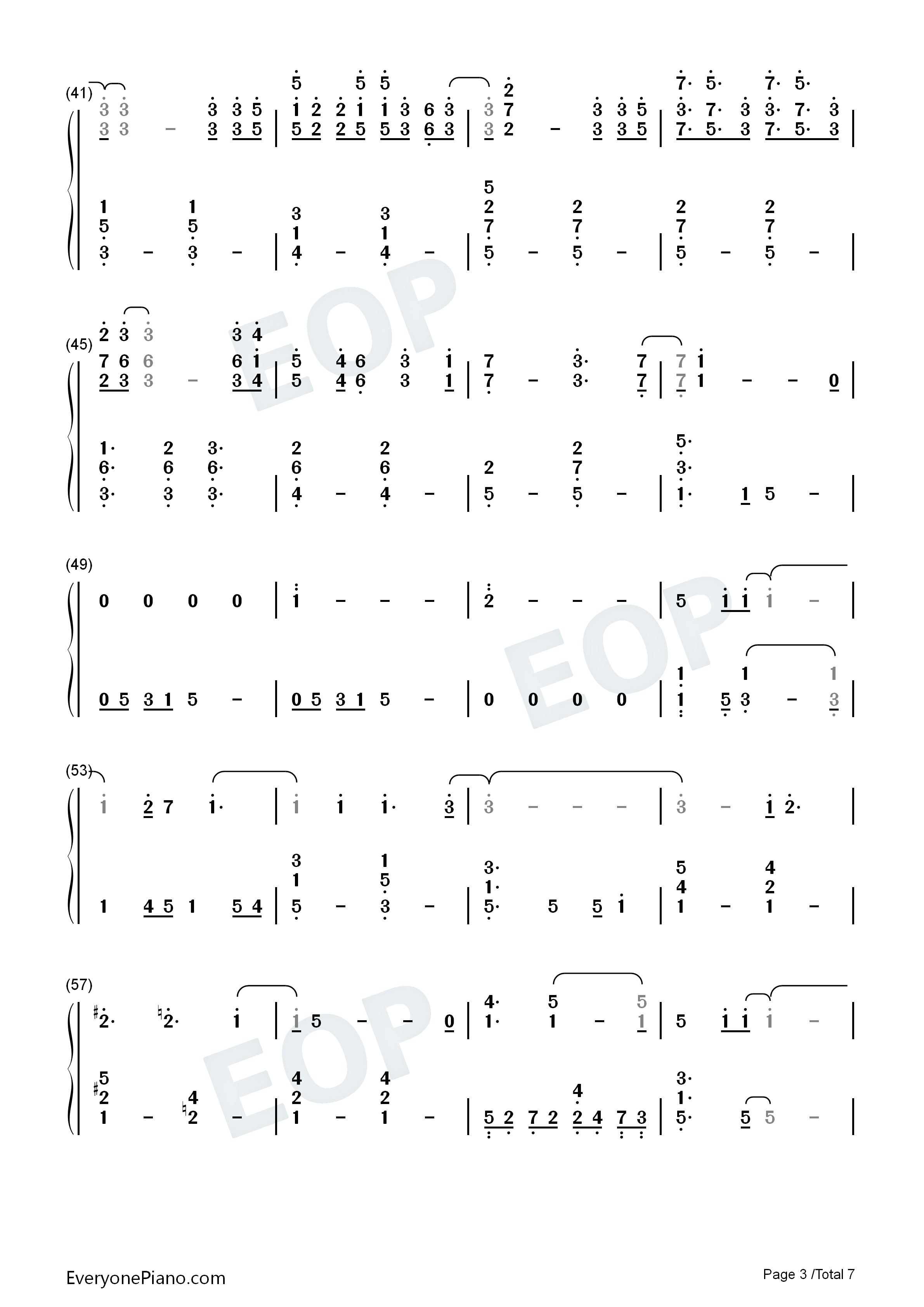 少一点天分钢琴简谱_孙盛希演唱