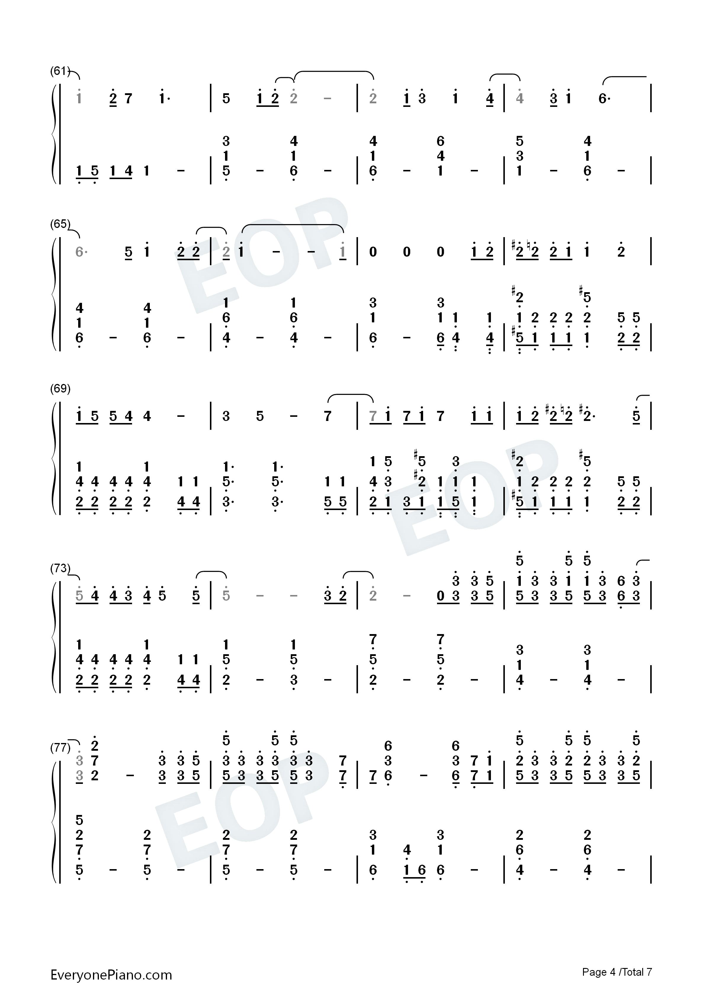 少一点天分钢琴简谱_孙盛希演唱