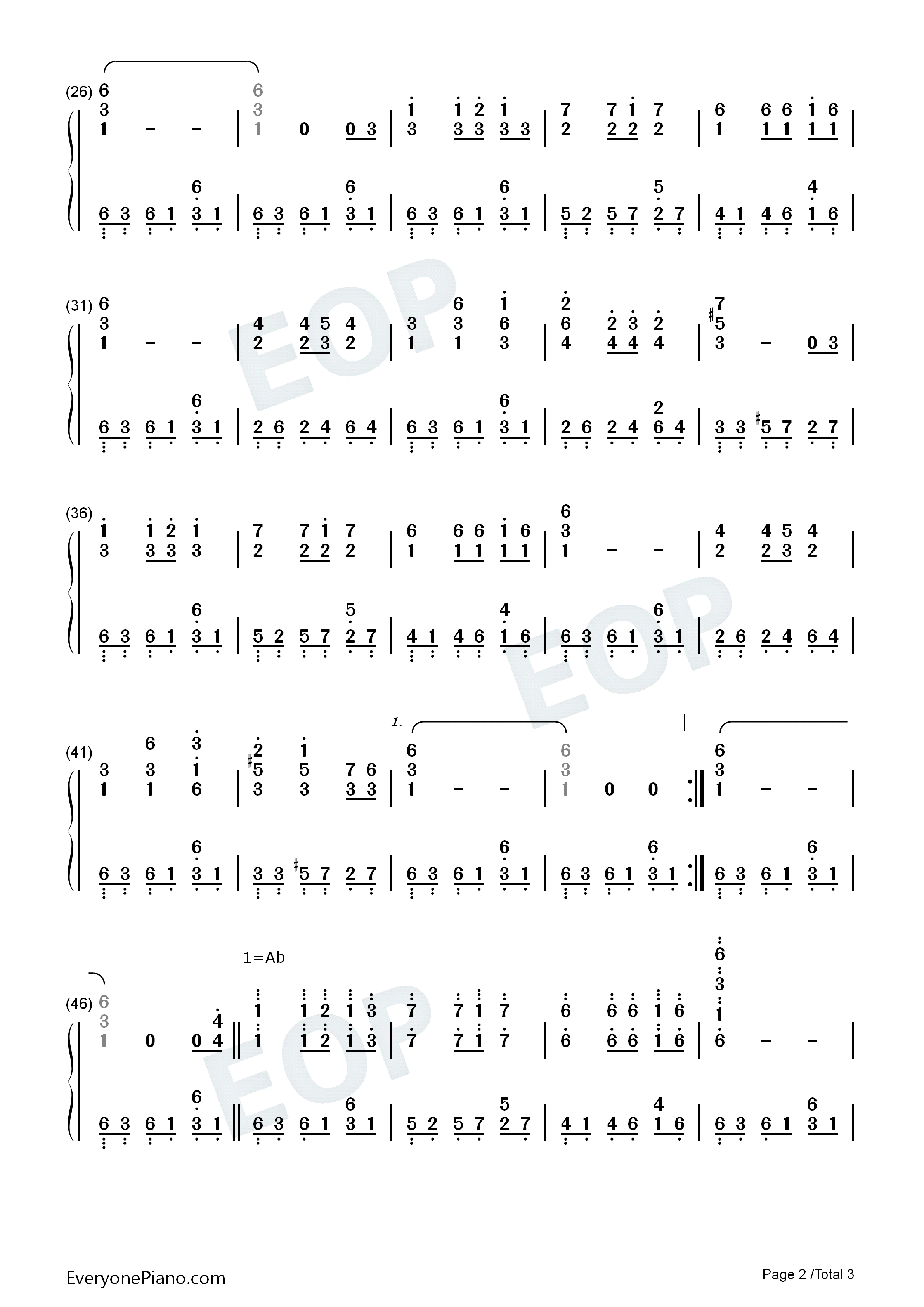 飘摇钢琴简谱_周迅演唱