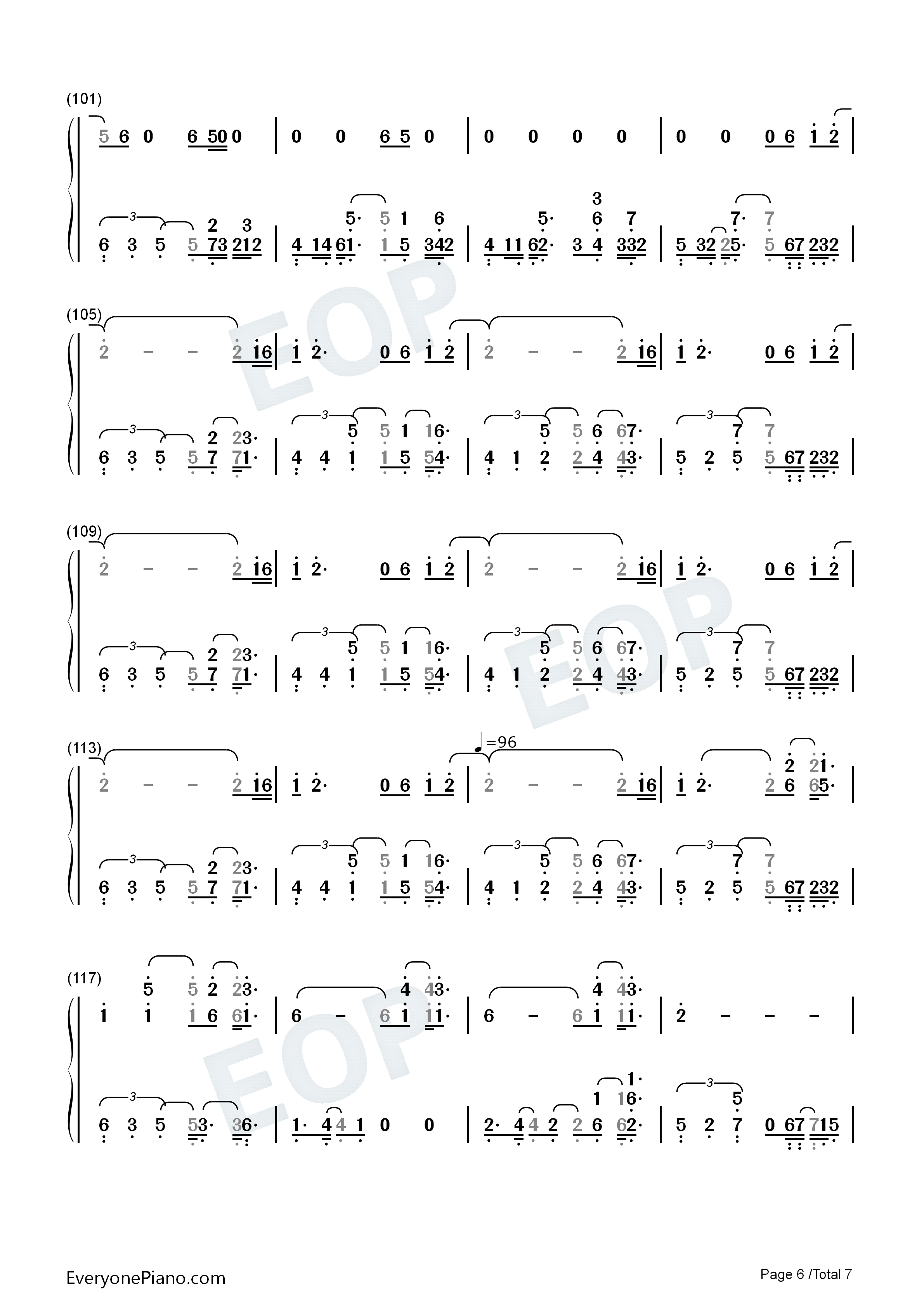 Afire_Love钢琴简谱_Ed_Sheeran演唱