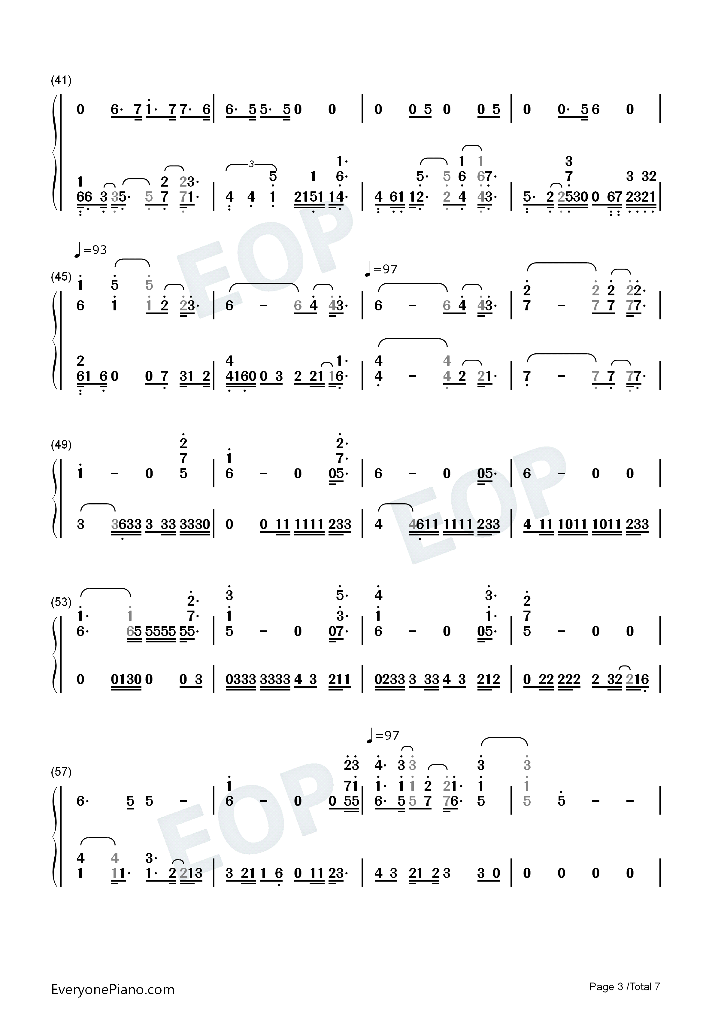 Afire_Love钢琴简谱_Ed_Sheeran演唱
