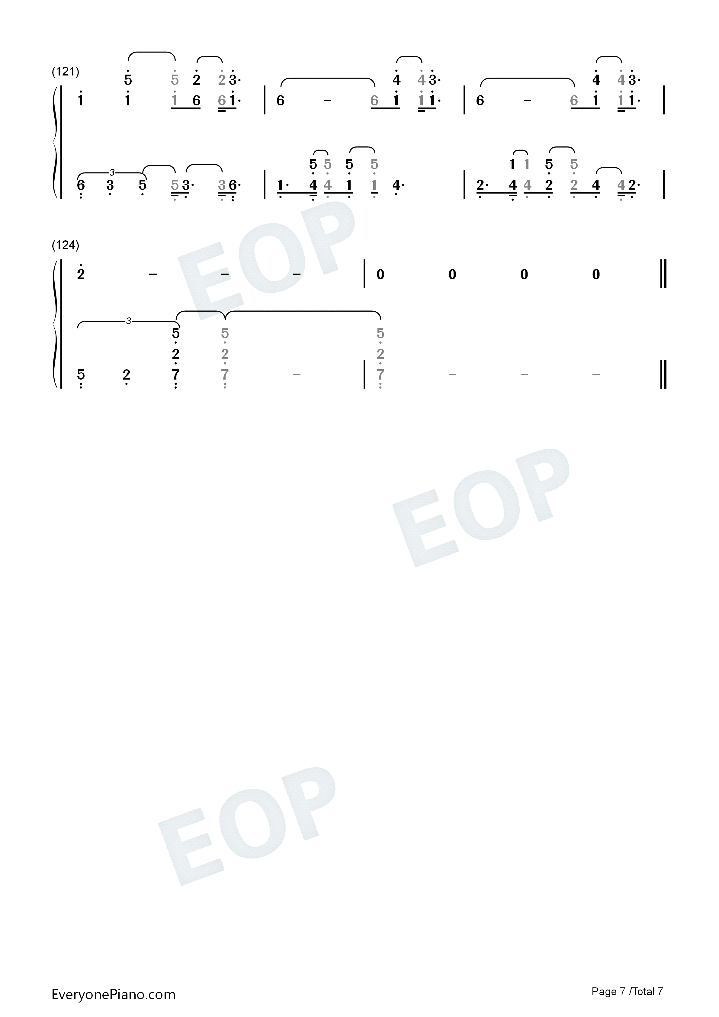 Afire_Love钢琴简谱_Ed_Sheeran演唱
