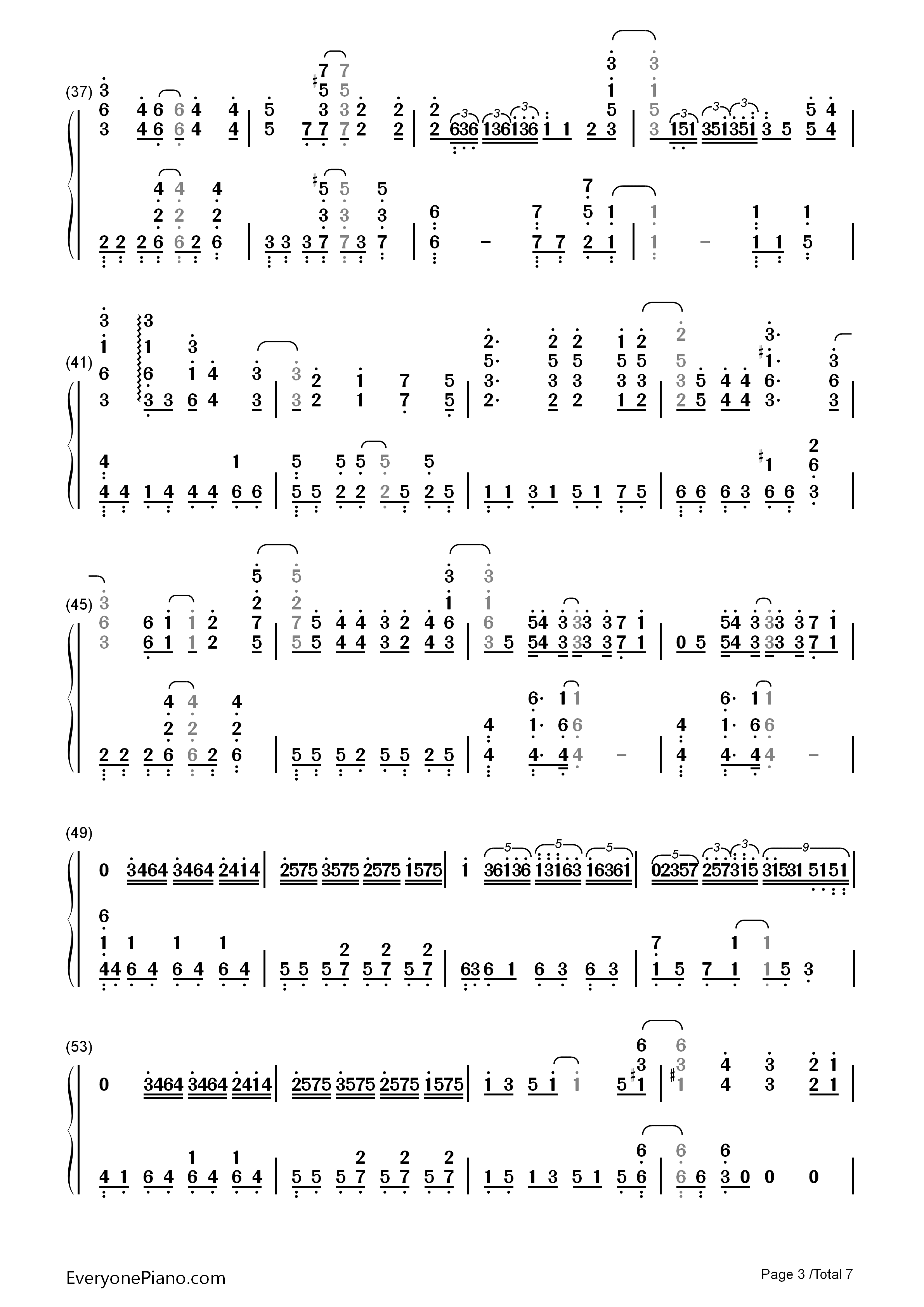 COLORS钢琴简谱_FLOW演唱