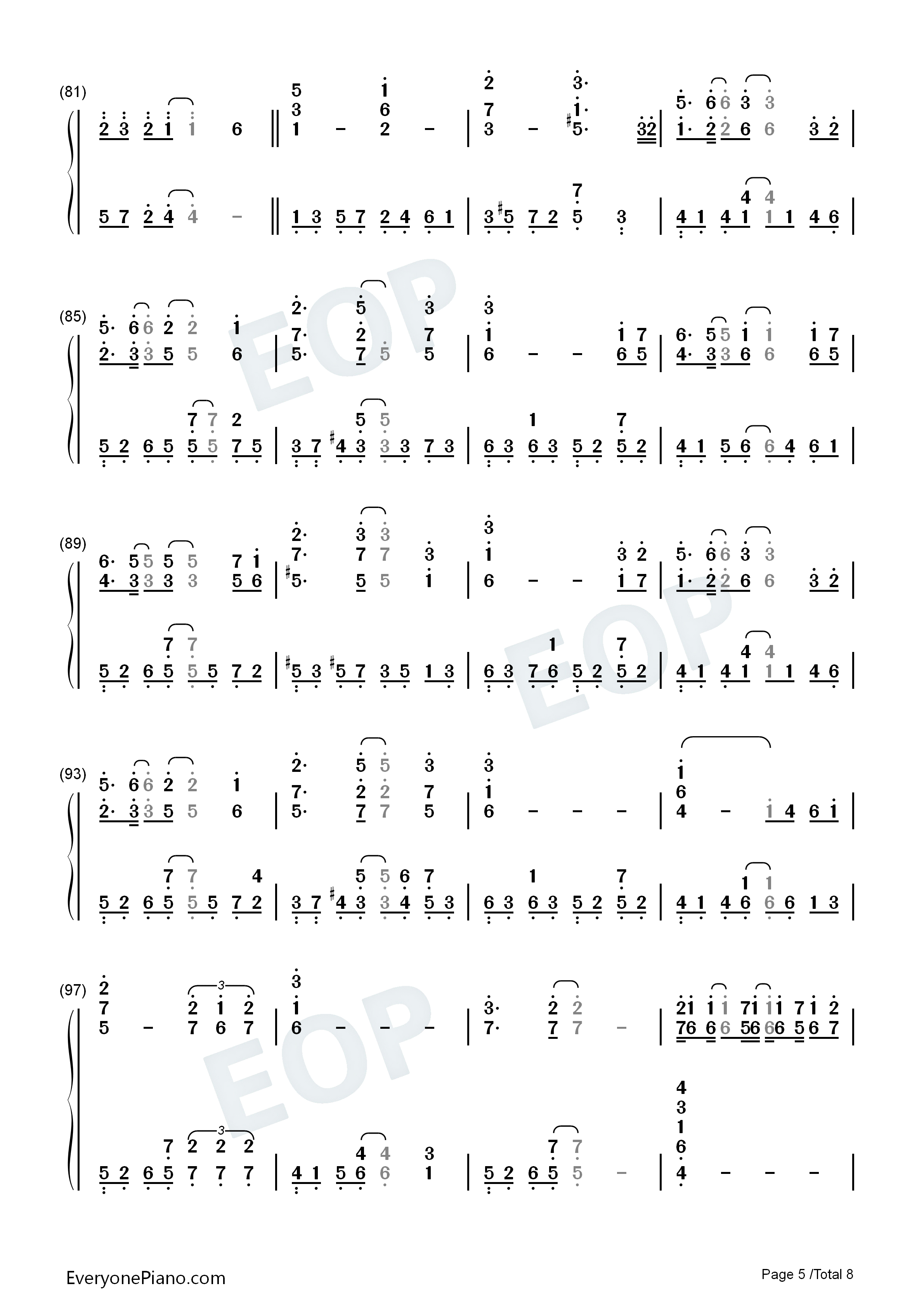 Last_regrets钢琴简谱_彩菜演唱