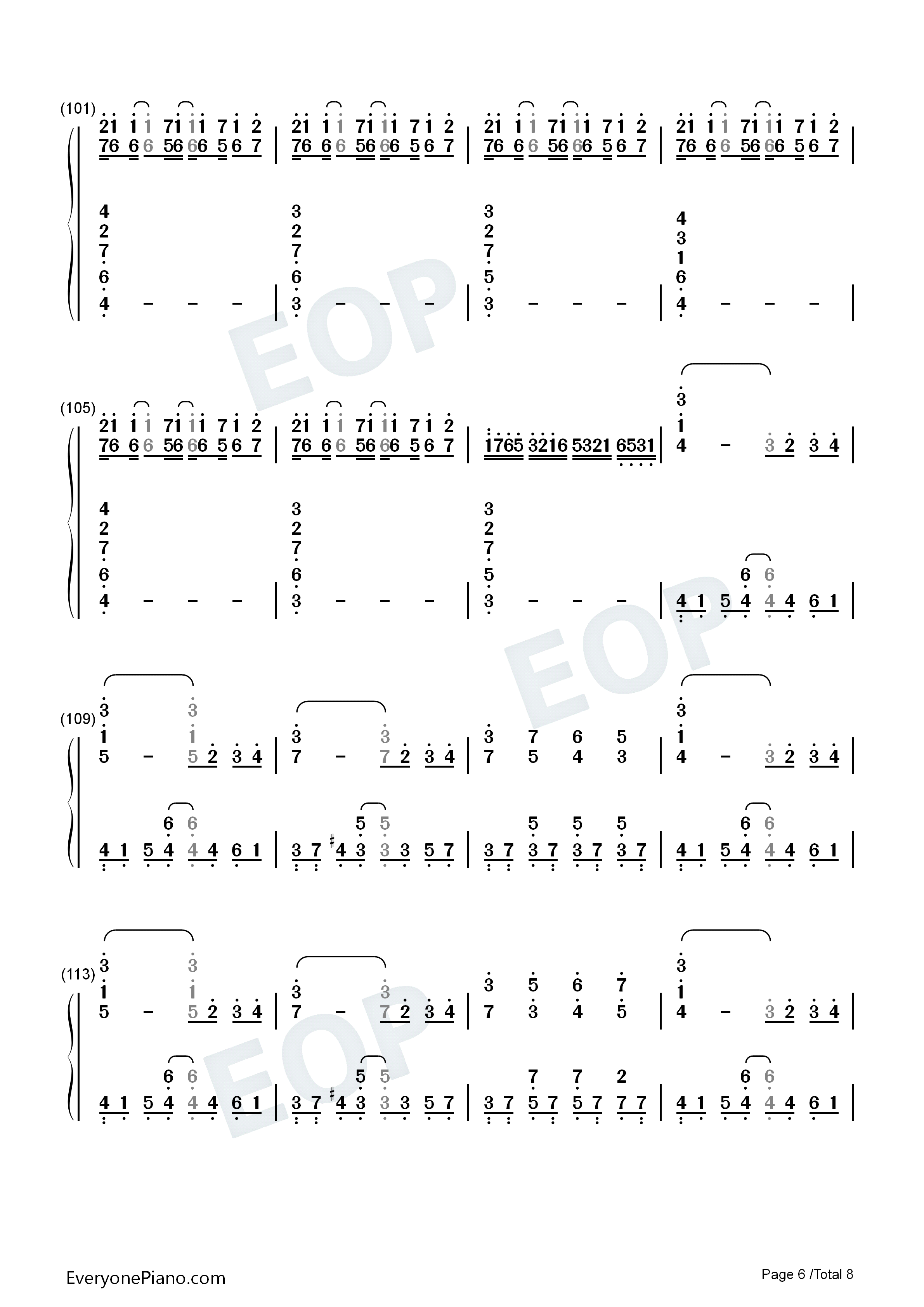 Last_regrets钢琴简谱_彩菜演唱