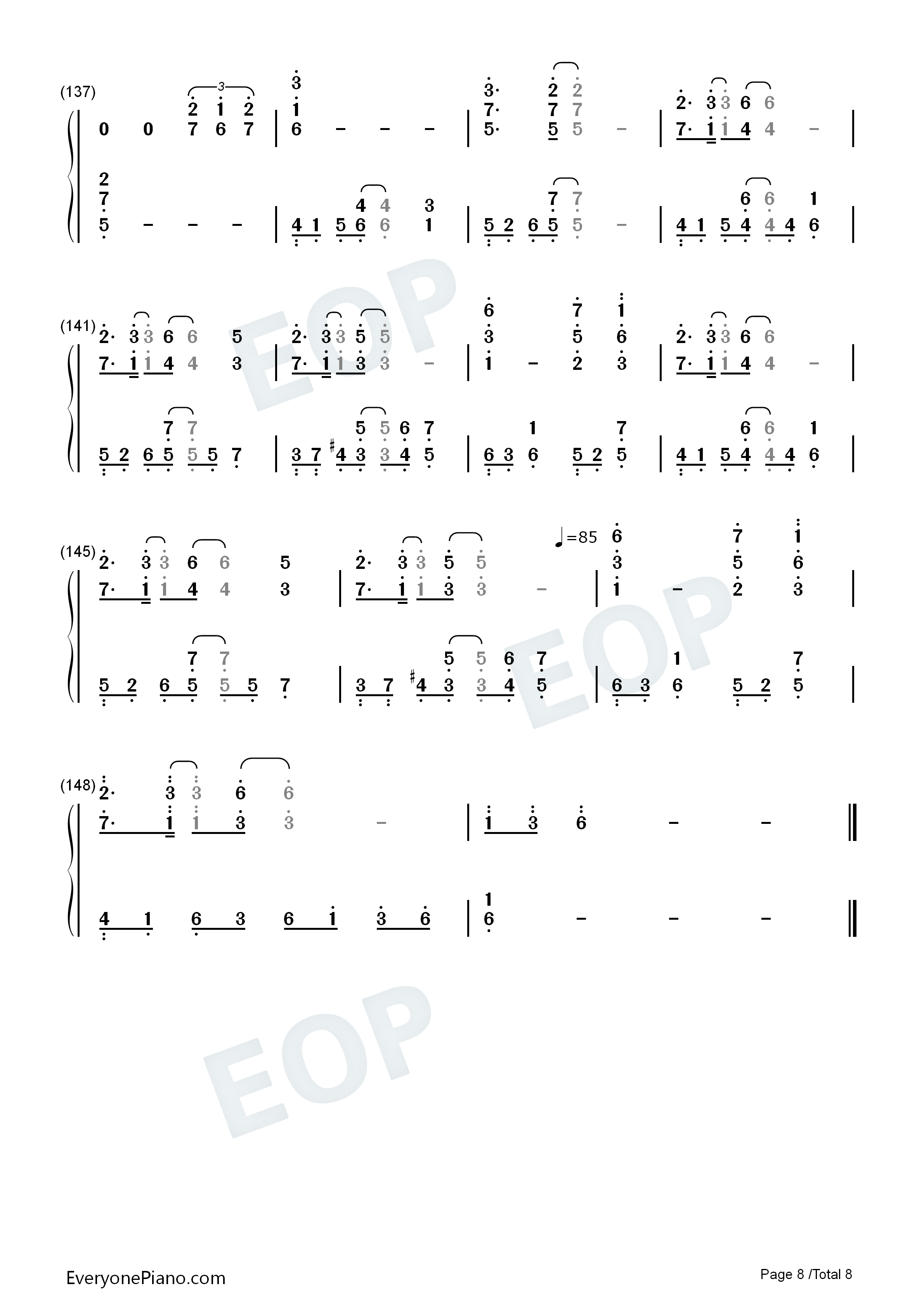 Last_regrets钢琴简谱_彩菜演唱