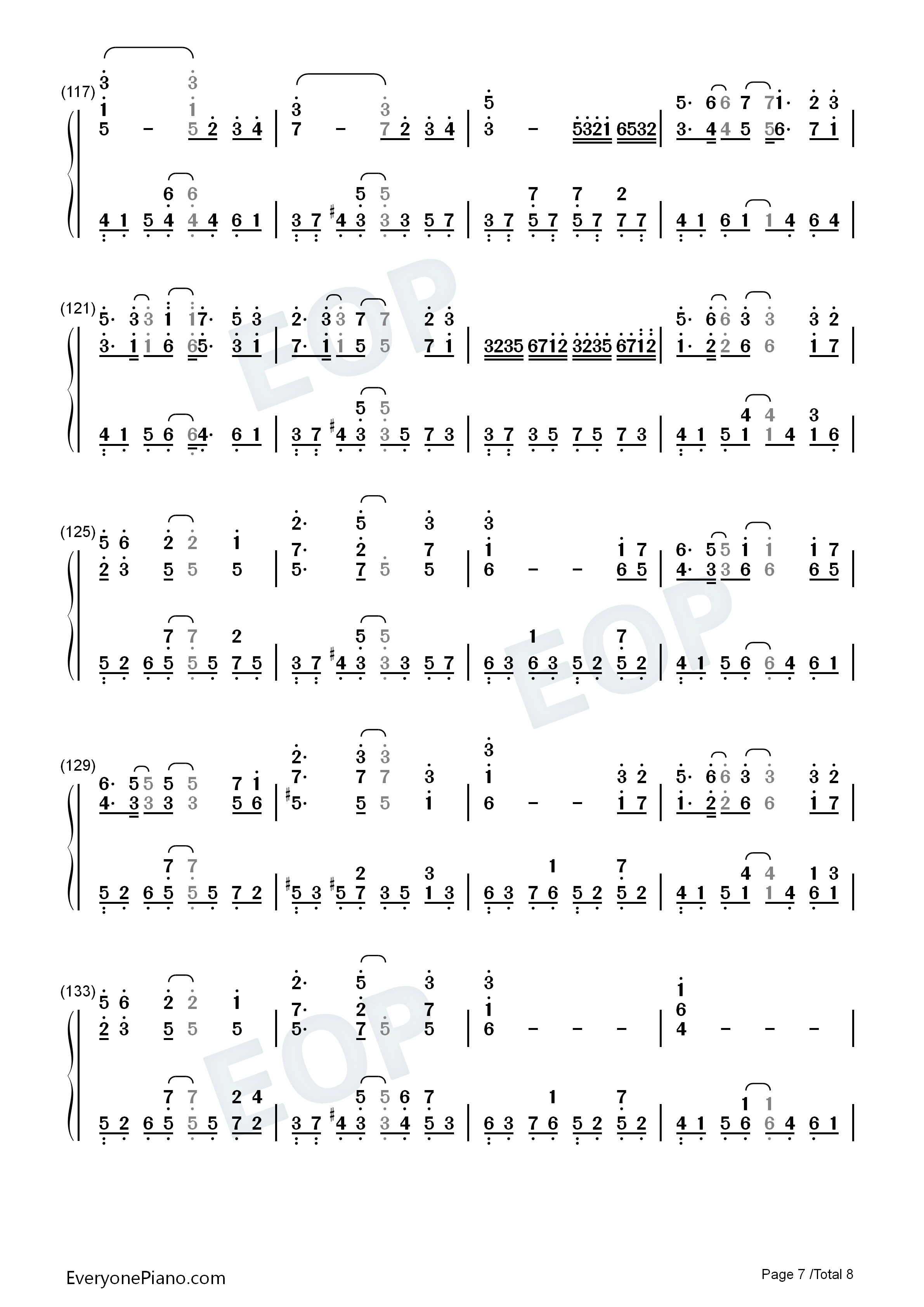 Last_regrets钢琴简谱_彩菜演唱