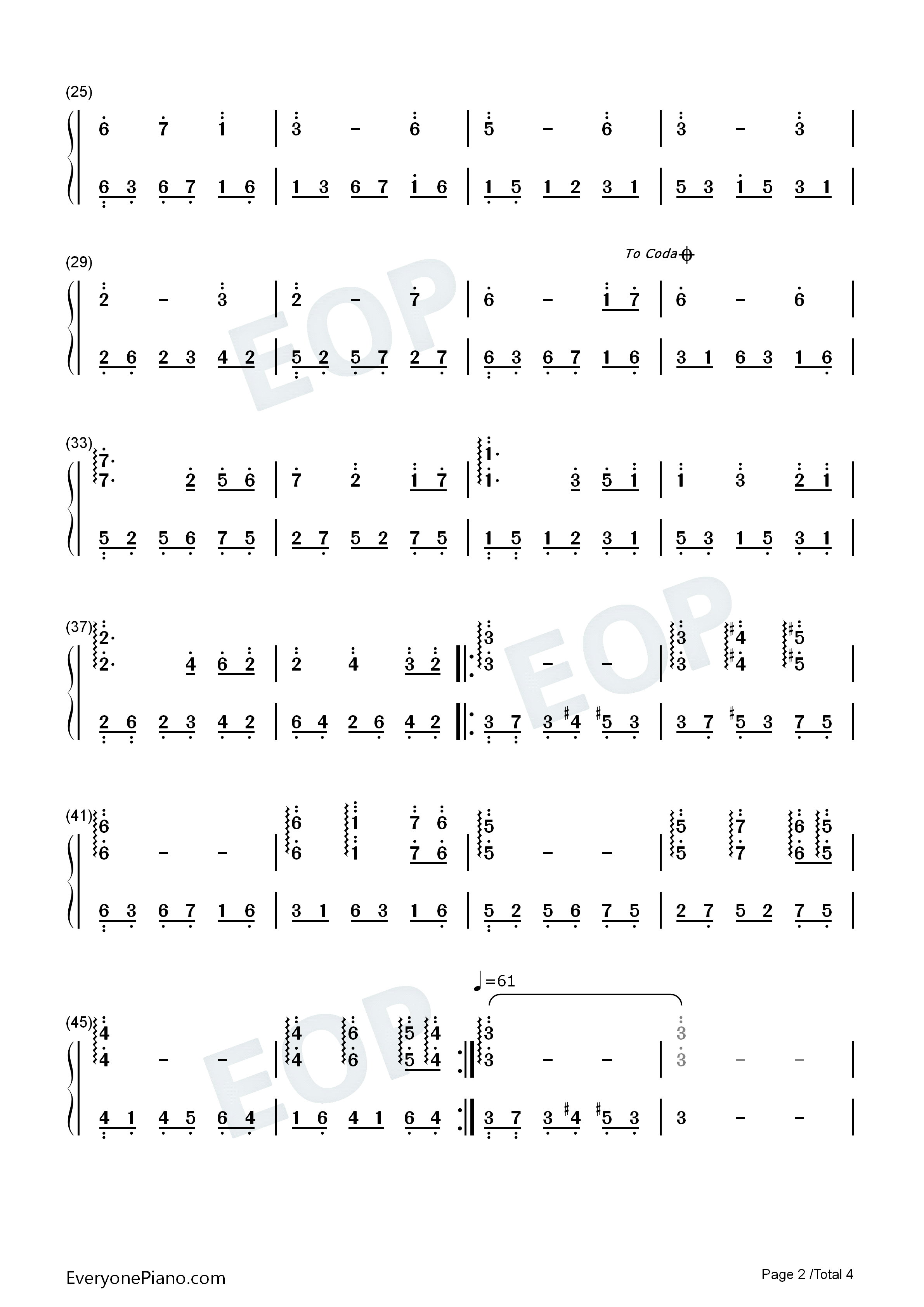 Sunflower钢琴简谱_全素妍演唱