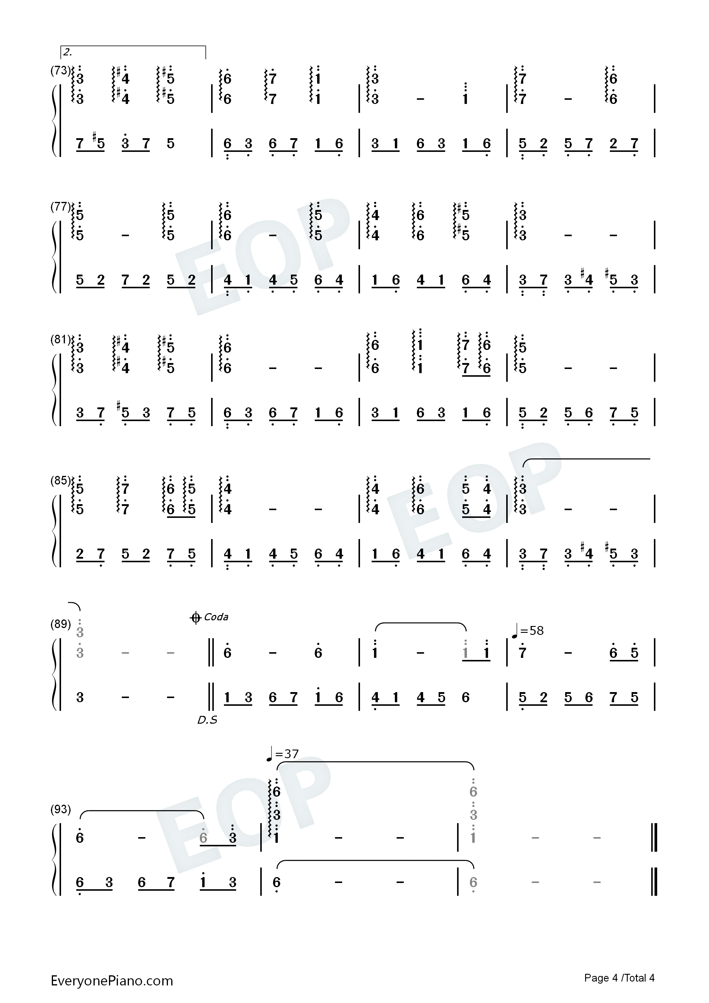 Sunflower钢琴简谱_全素妍演唱