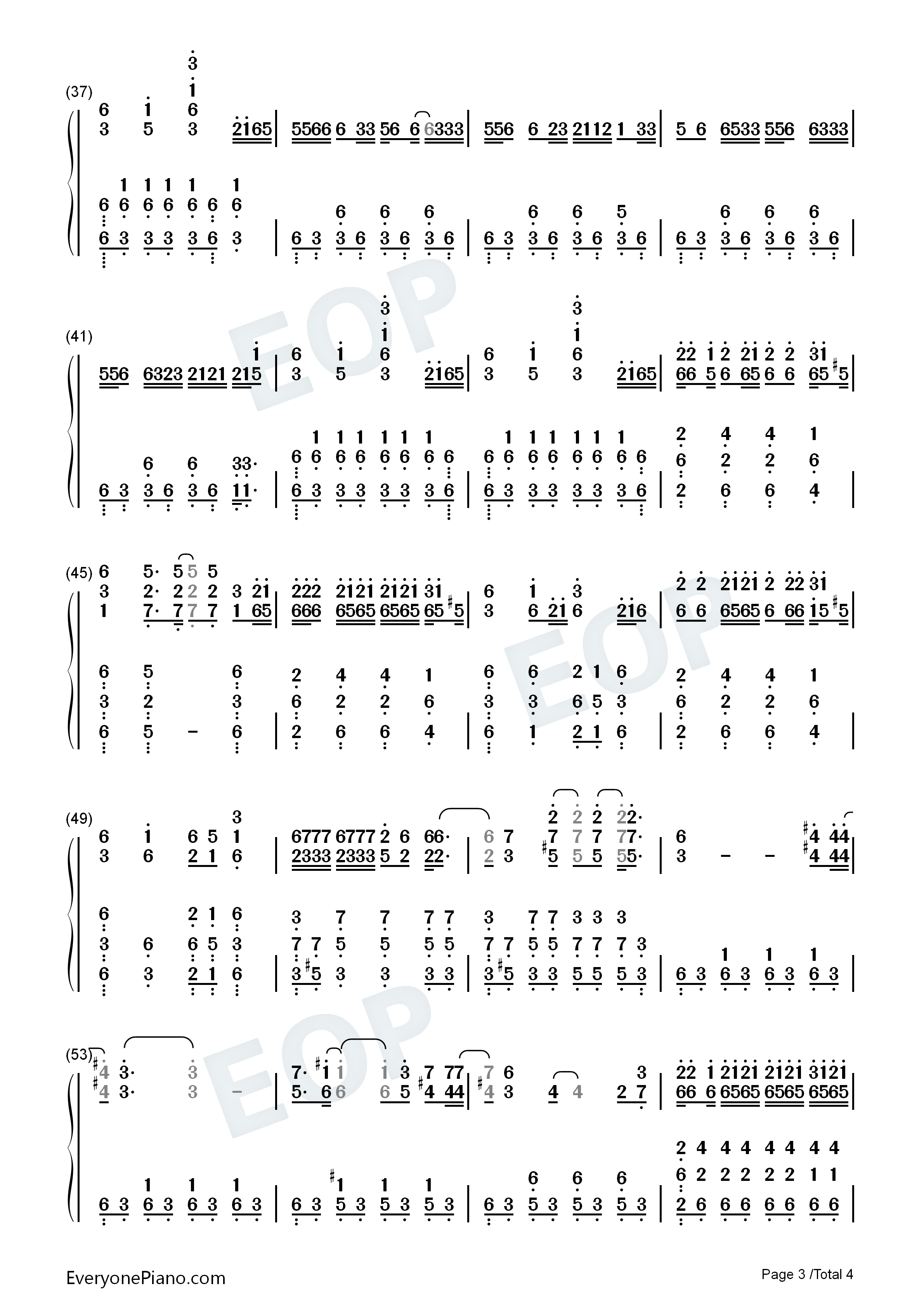 Something_Bad钢琴简谱_Miranda_Lambert_&_Carrie_Underwood演唱