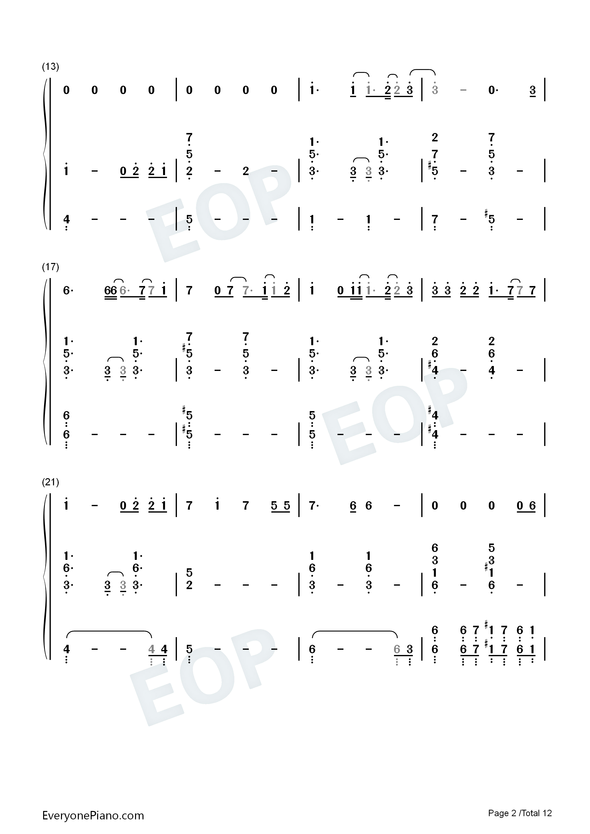 七つの海を渡る风のように钢琴简谱_爱内里菜&三枝夕夏演唱