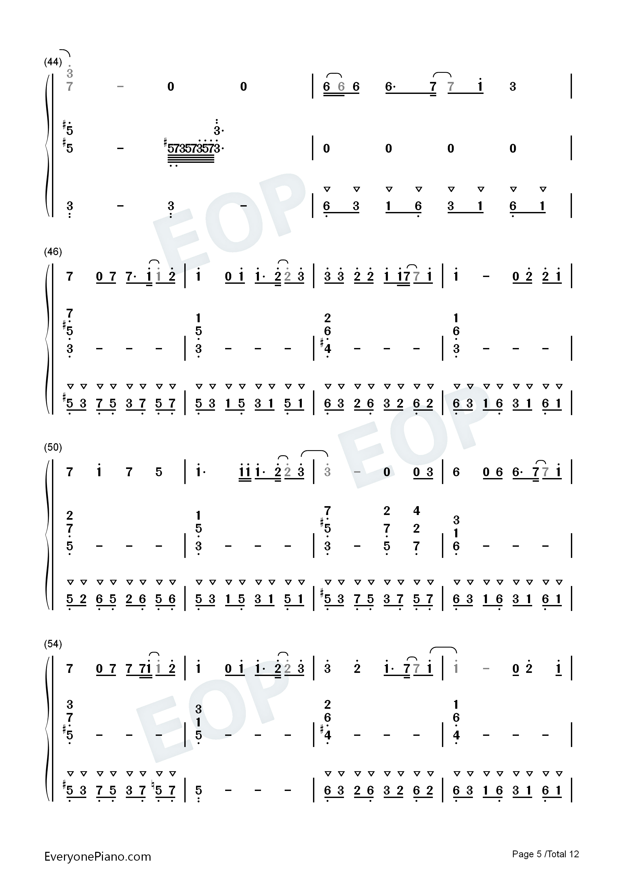 七つの海を渡る风のように钢琴简谱_爱内里菜&三枝夕夏演唱