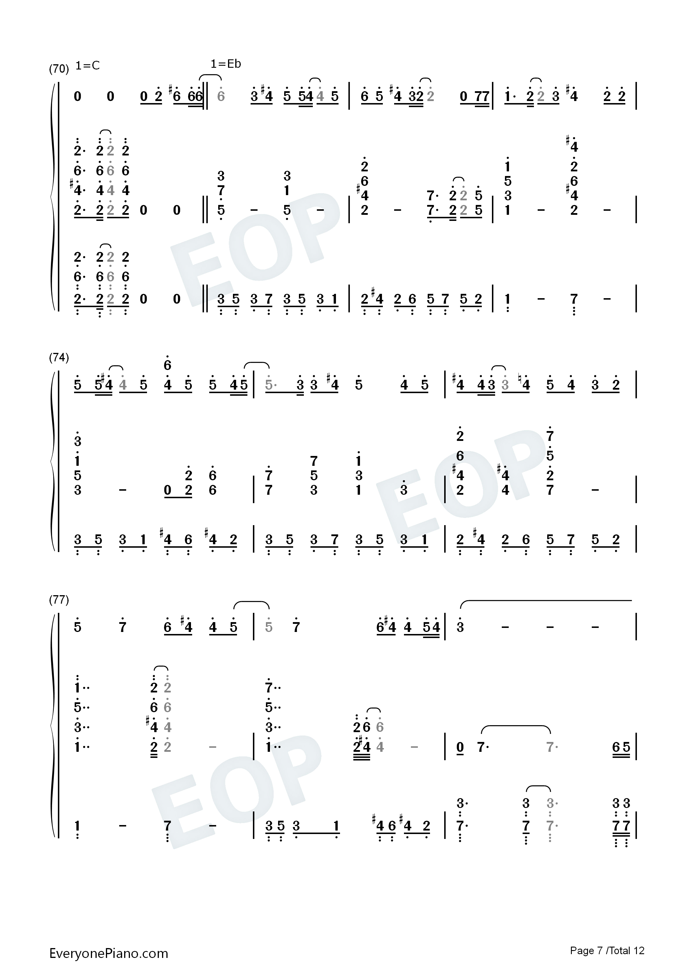 七つの海を渡る风のように钢琴简谱_爱内里菜&三枝夕夏演唱