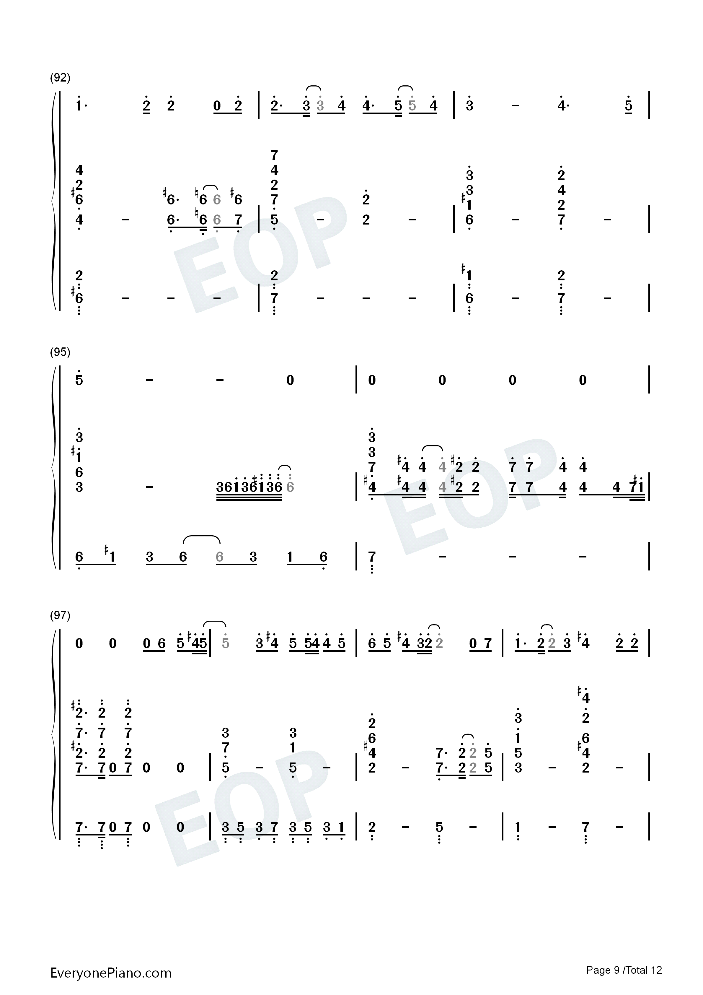 七つの海を渡る风のように钢琴简谱_爱内里菜&三枝夕夏演唱