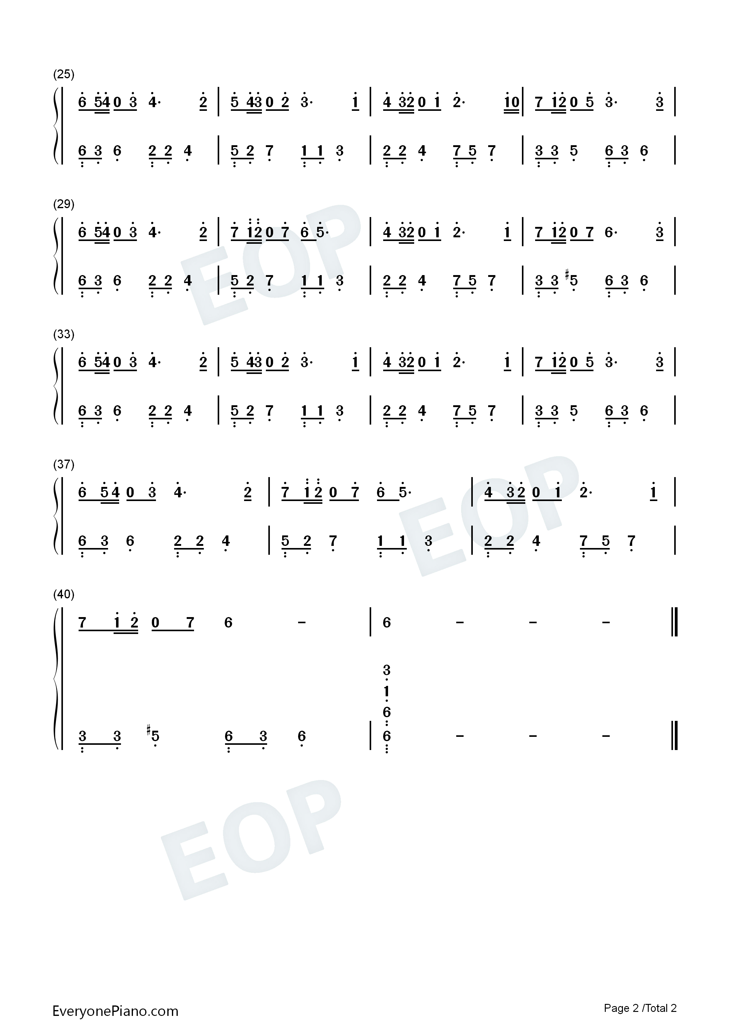 never_say_goodbye钢琴简谱_Mario_&_Nesty演唱