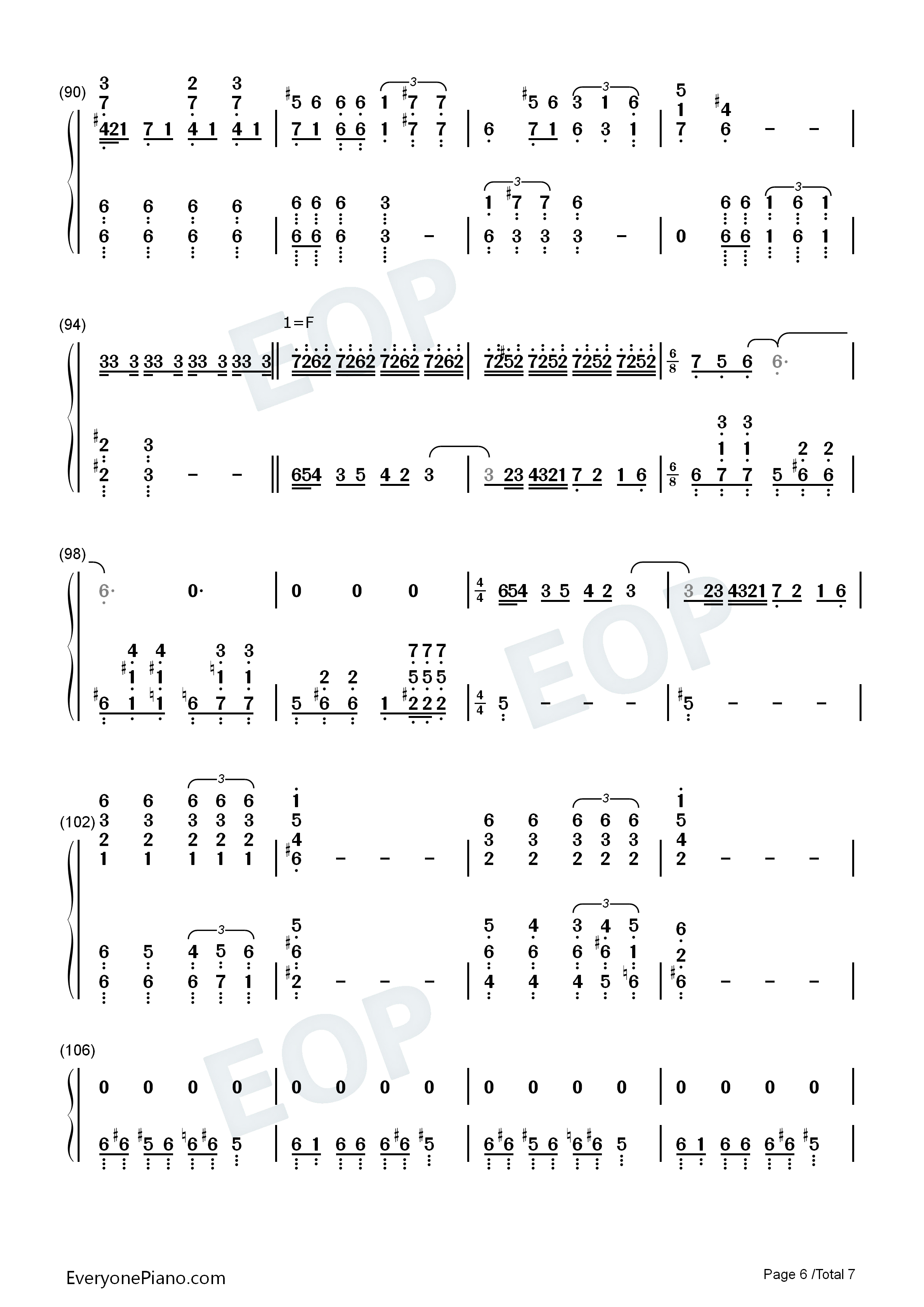 片翼の天使钢琴简谱_植松伸夫演唱