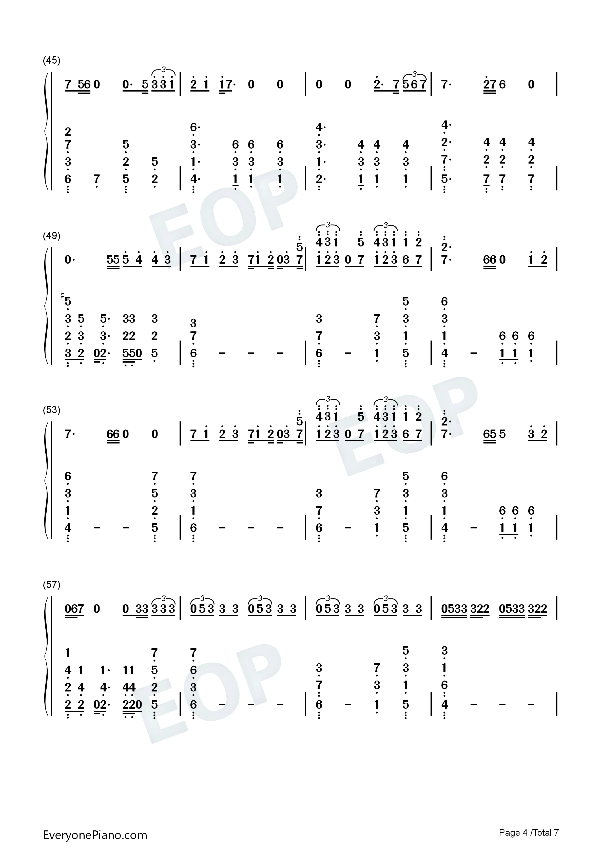 The_Worst钢琴简谱_Jhené_Aiko演唱