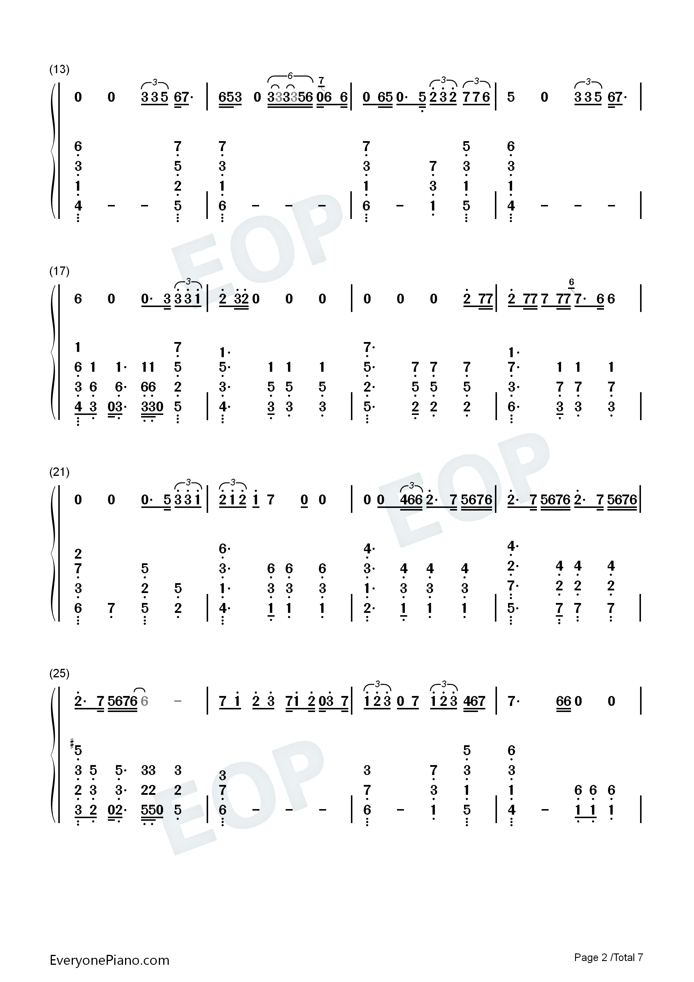 The_Worst钢琴简谱_Jhené_Aiko演唱