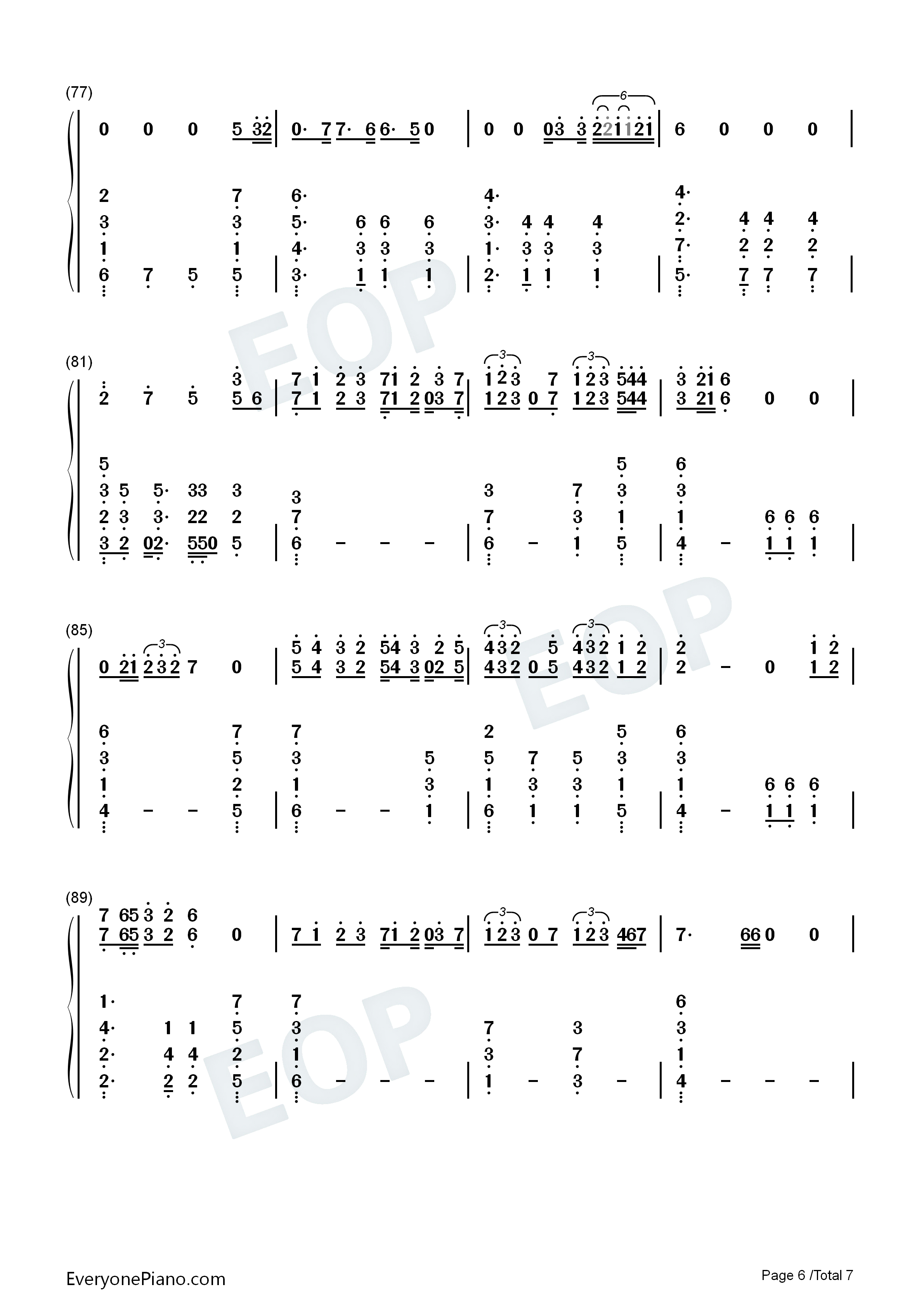 The_Worst钢琴简谱_Jhené_Aiko演唱